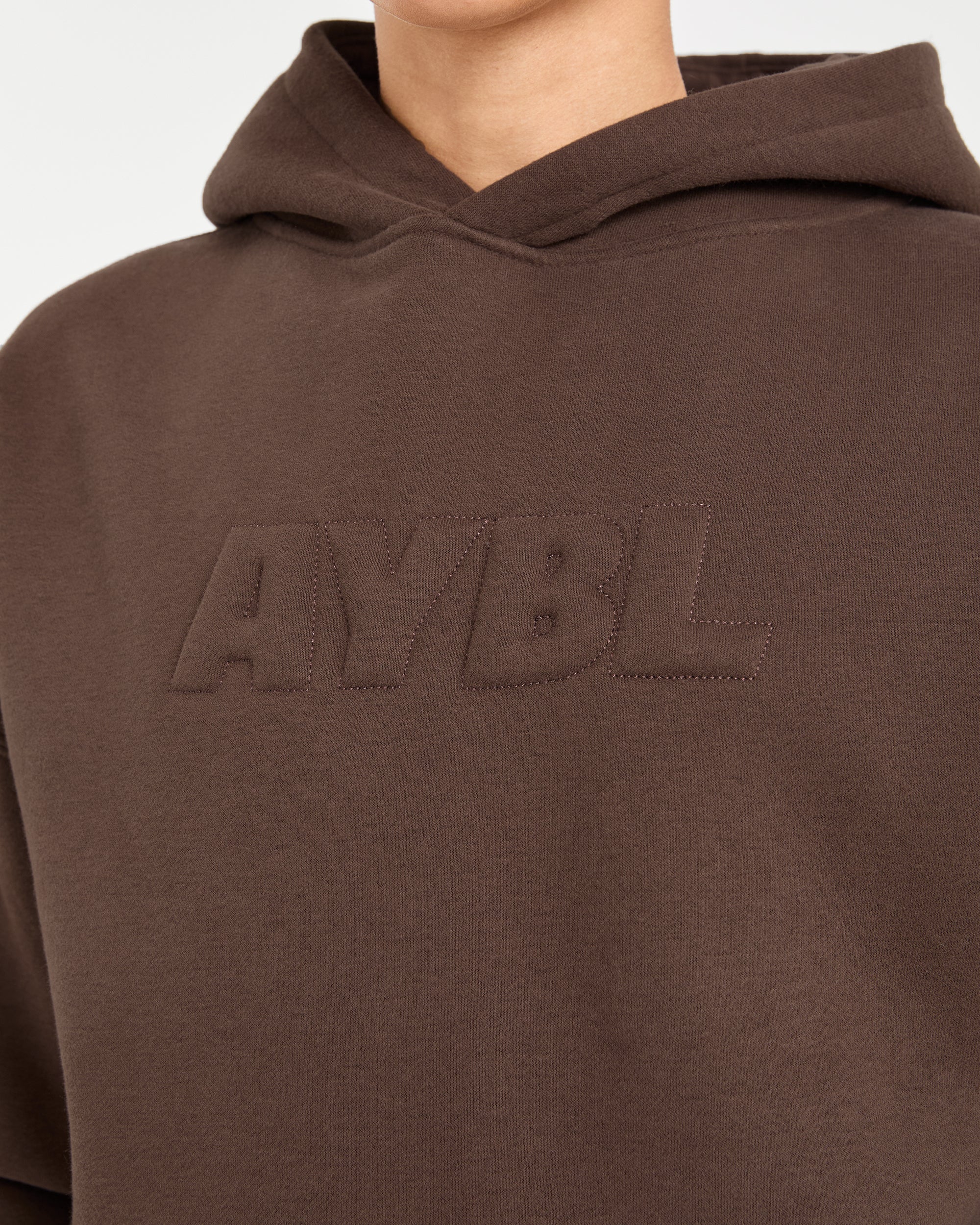 Classic Plush Oversized Hoodie - Brown - Image 5