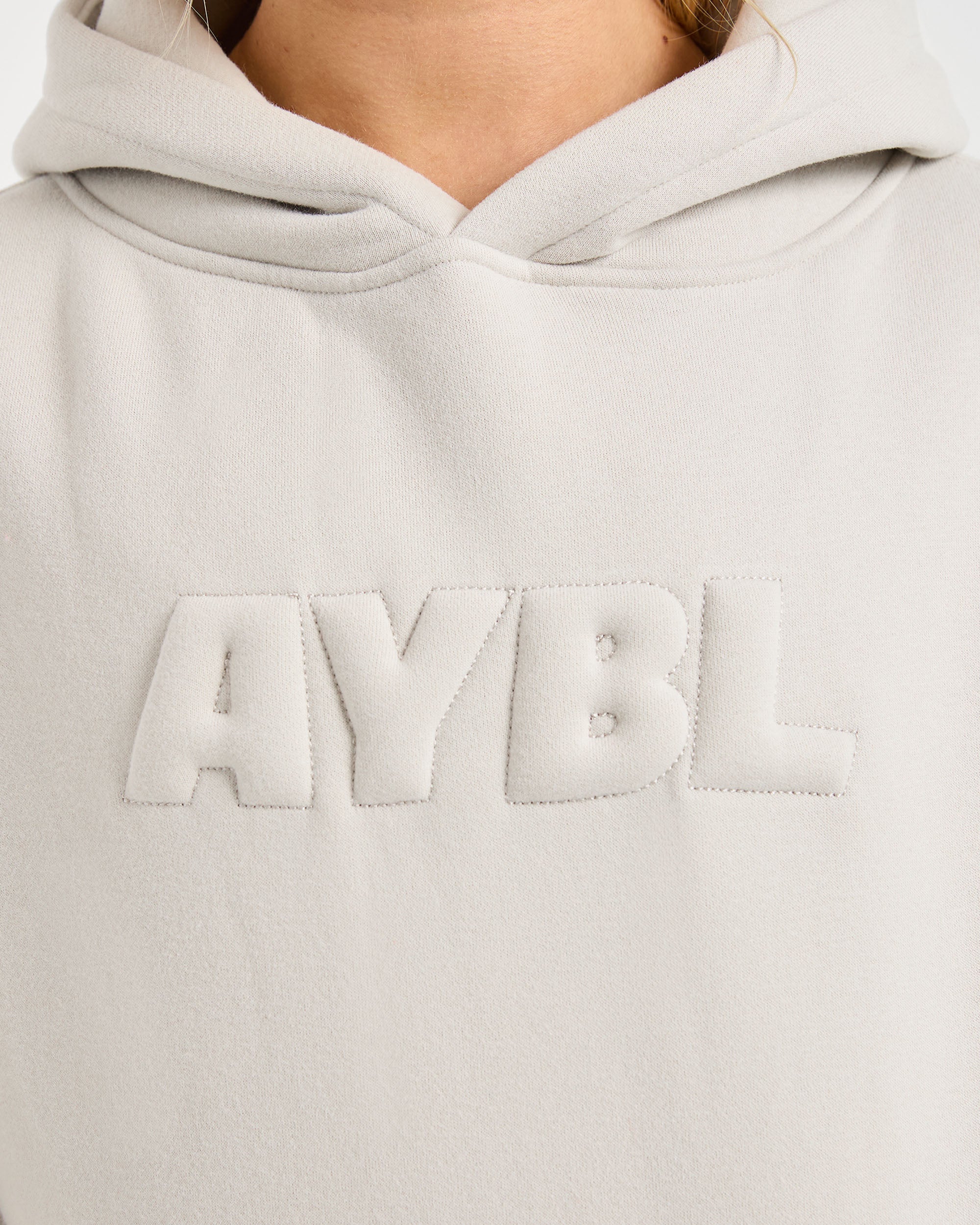Classic Plush Oversized Hoodie - Sand - Image 5