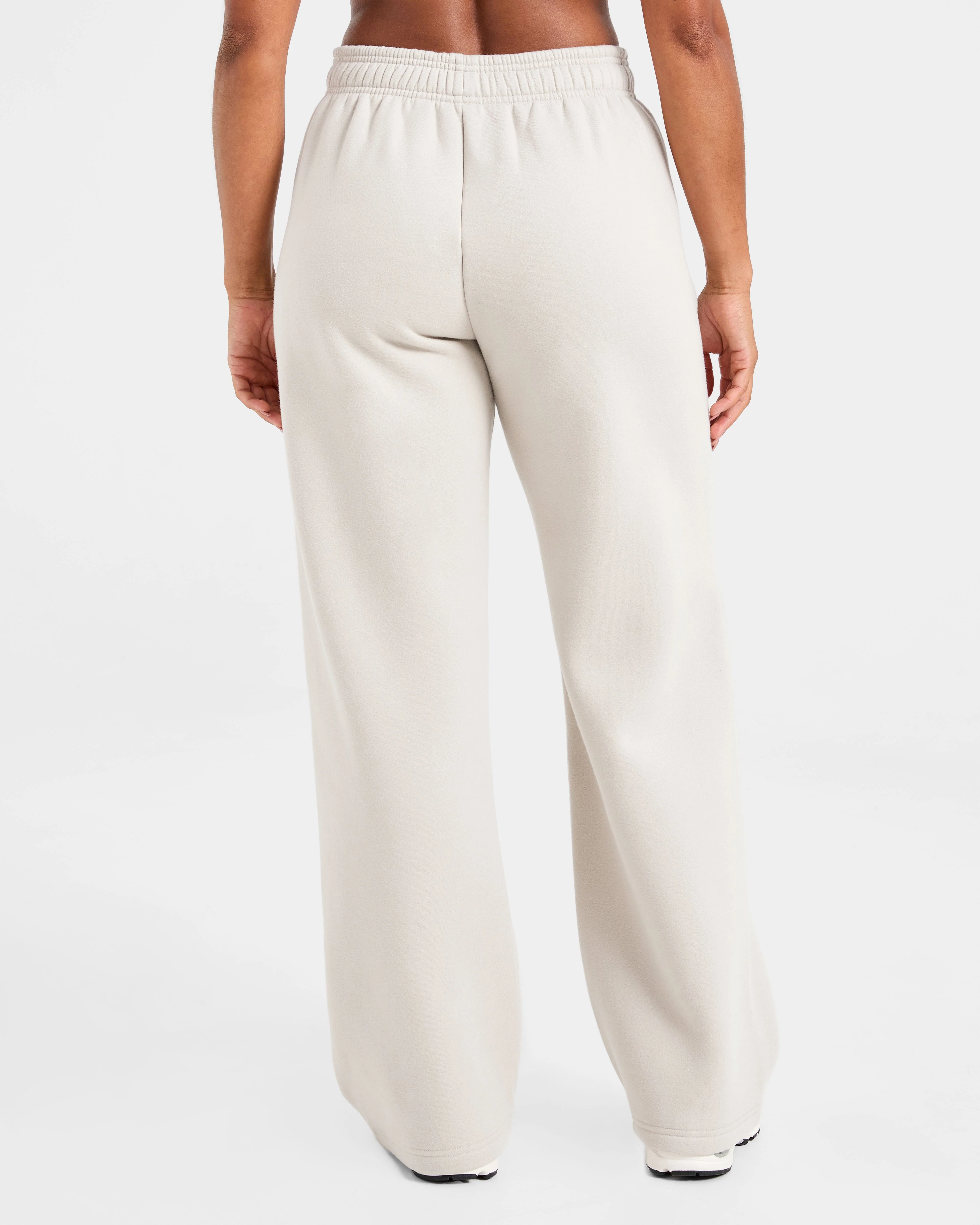 Classic Plush Oversized Straight Leg Joggers - Sand - Image 2