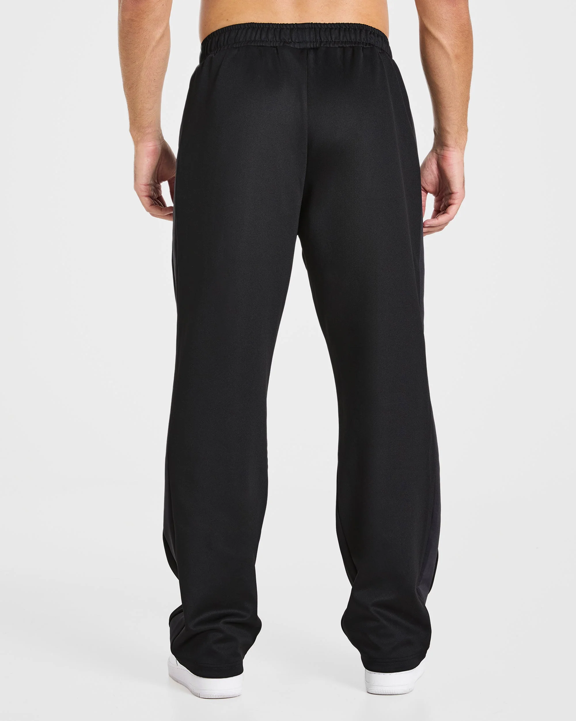 Classic Track Straight Leg Joggers - Black/Charcoal - Image 2