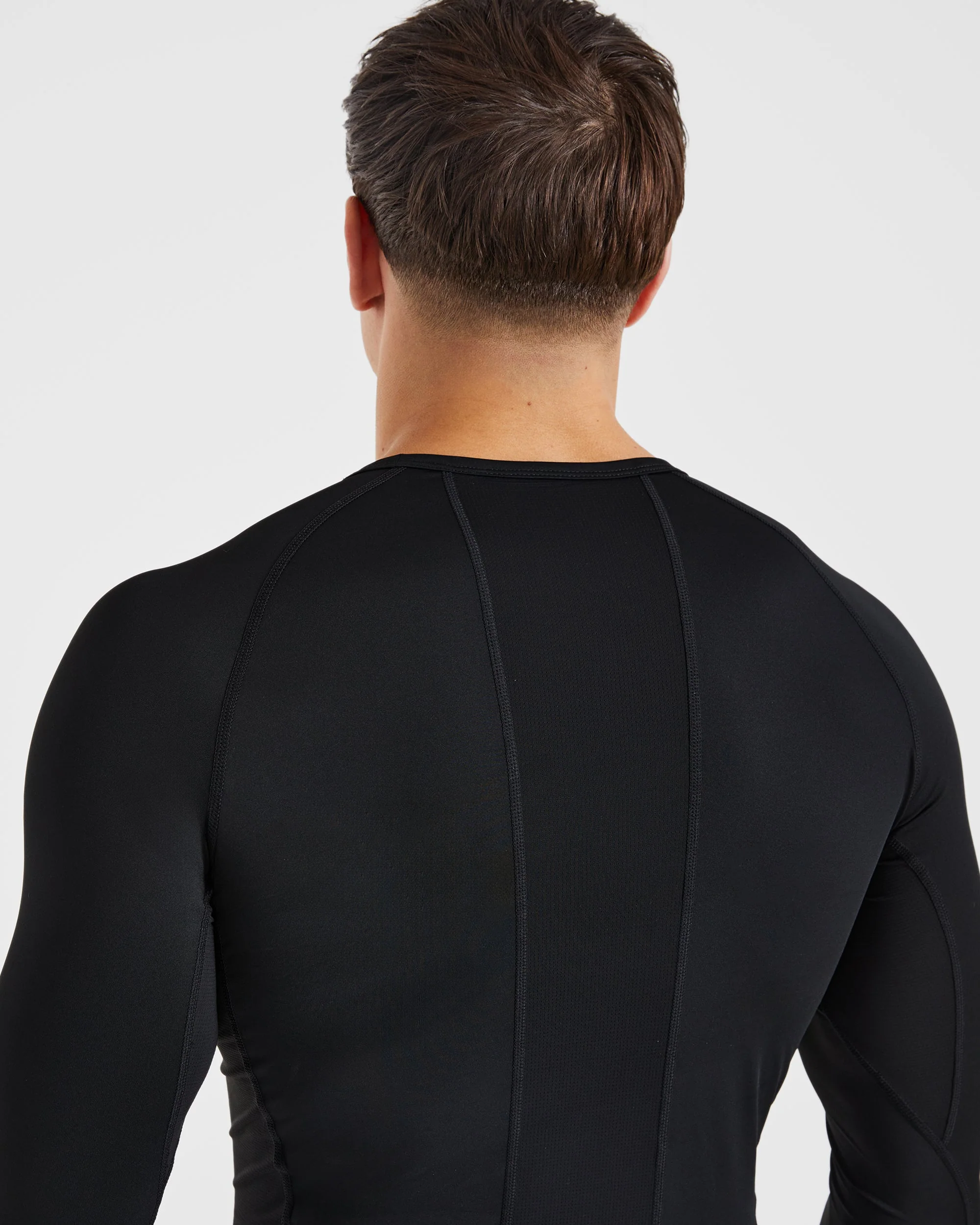 Compression Long Sleeve T Shirt - Black - Image 4
