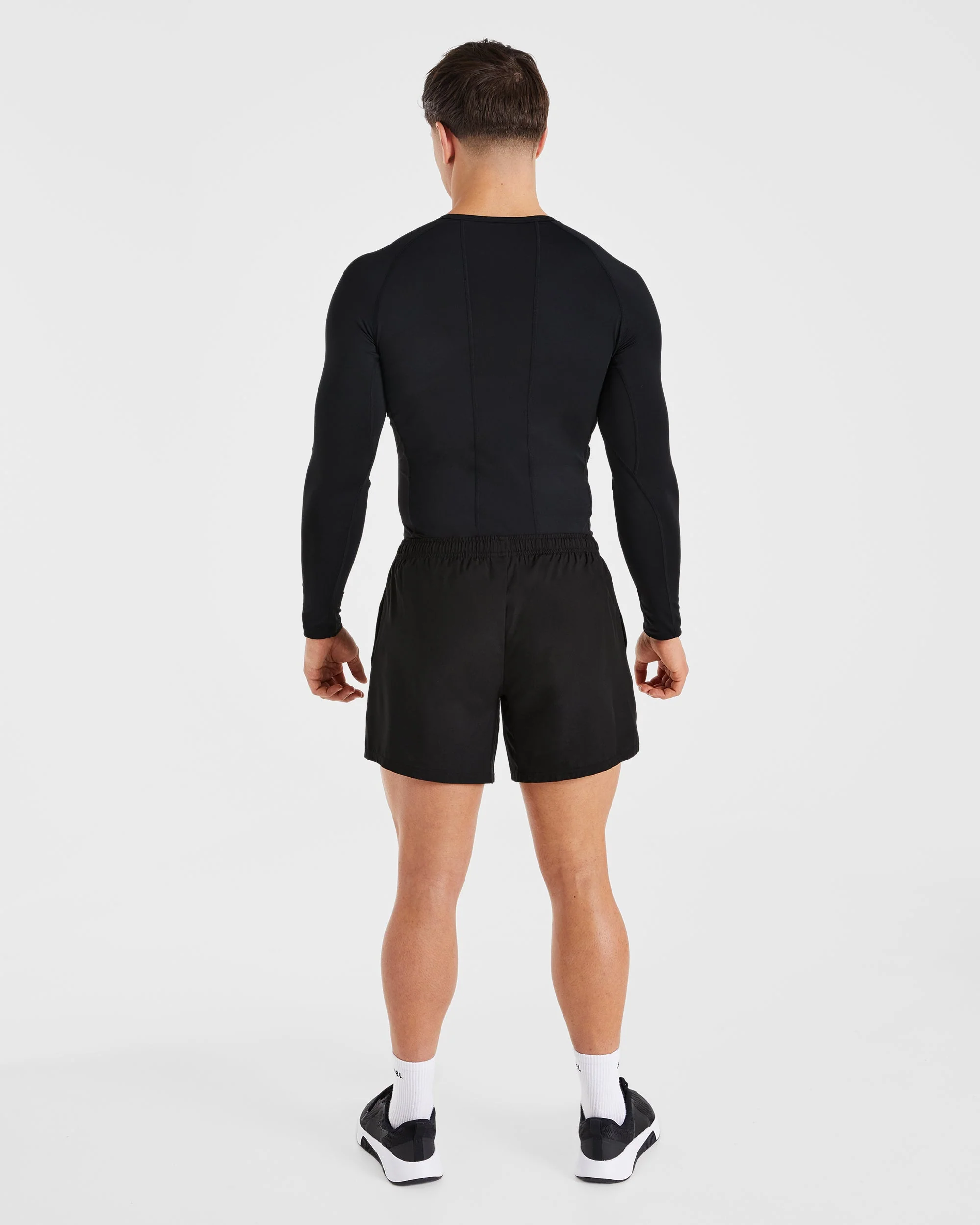 Compression Long Sleeve T Shirt - Black - Image 6