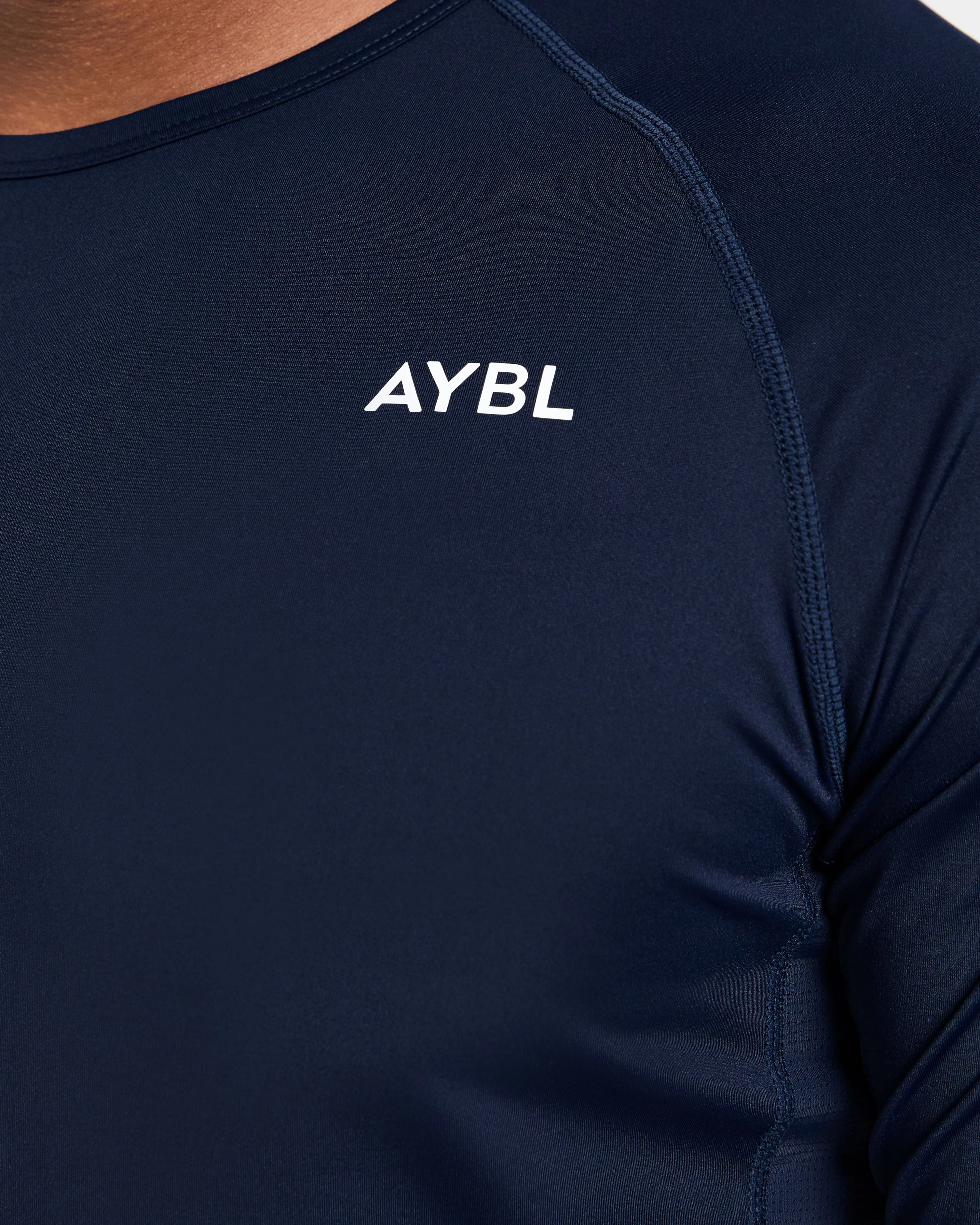 Compression Long Sleeve T Shirt - Navy - Image 5