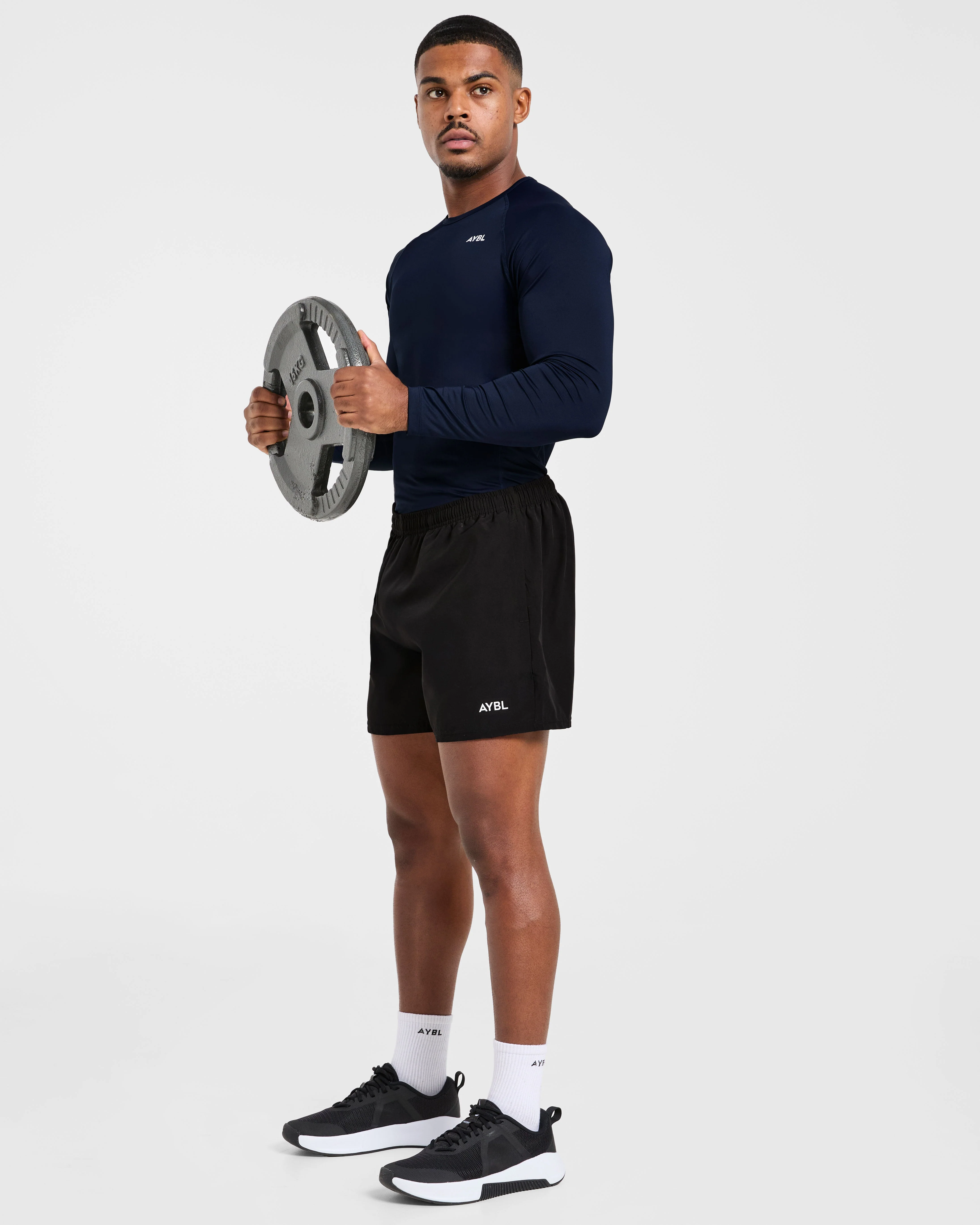 Compression Long Sleeve T Shirt - Navy - Image 8