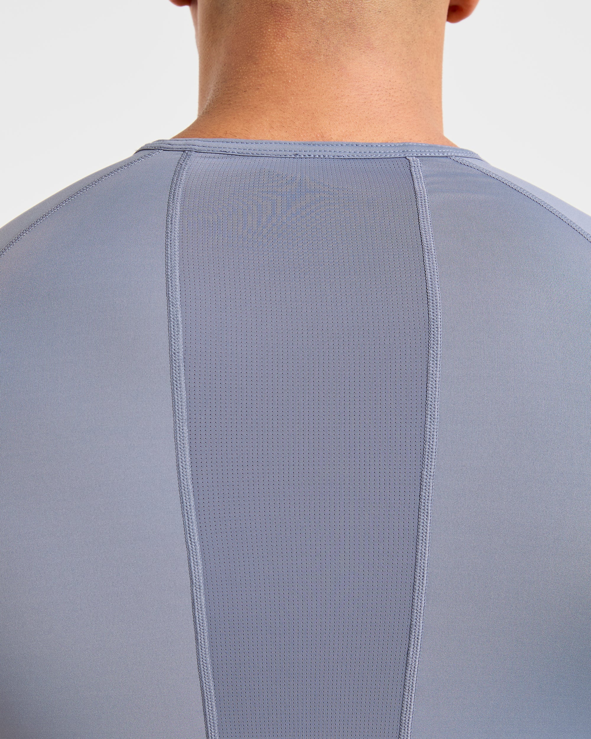 Compression Long Sleeve T Shirt- Slate Grey - Image 6