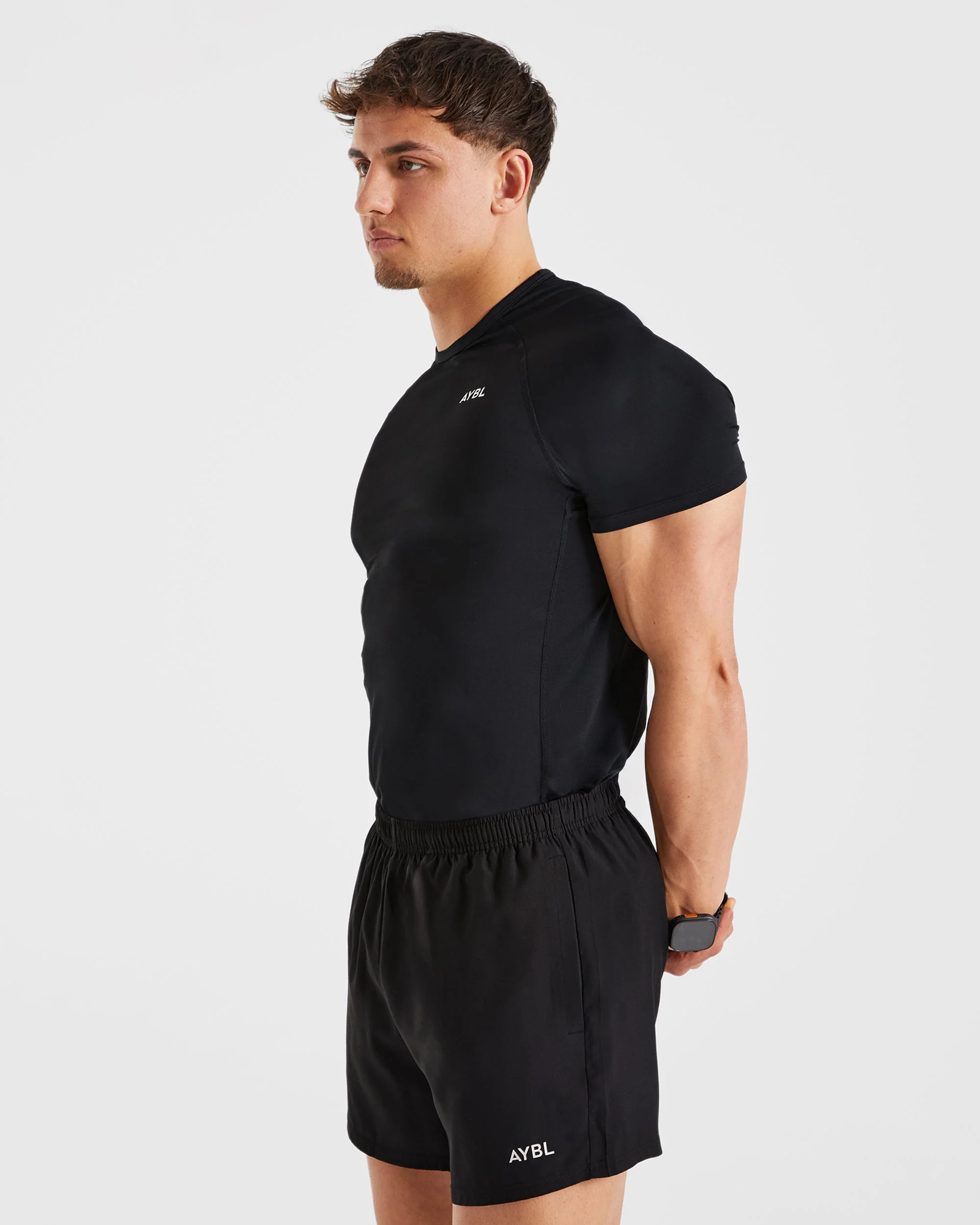 Compression Relaxed T Shirt - Black - Image 8