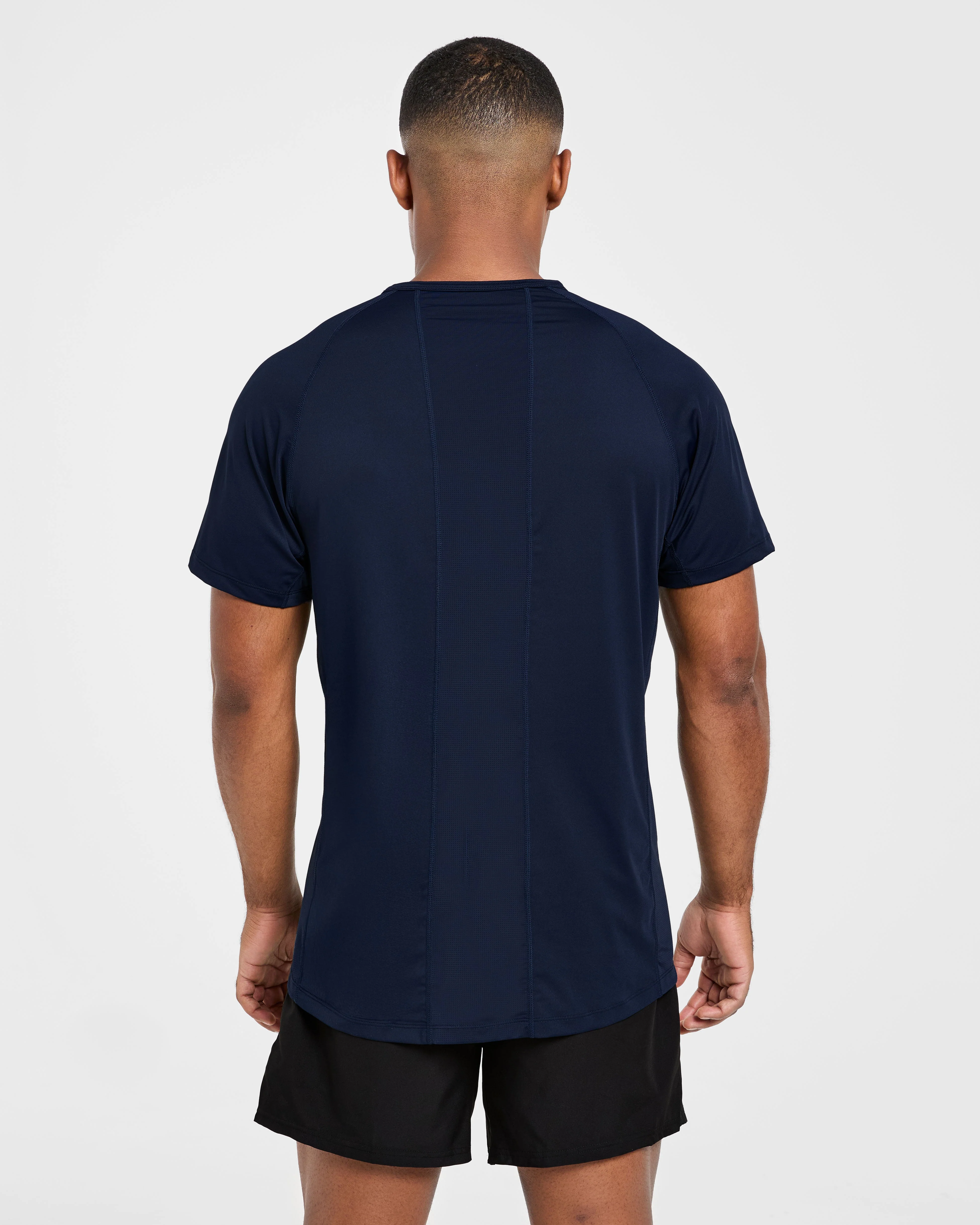 Compression Relaxed T Shirt - Navy - Image 2