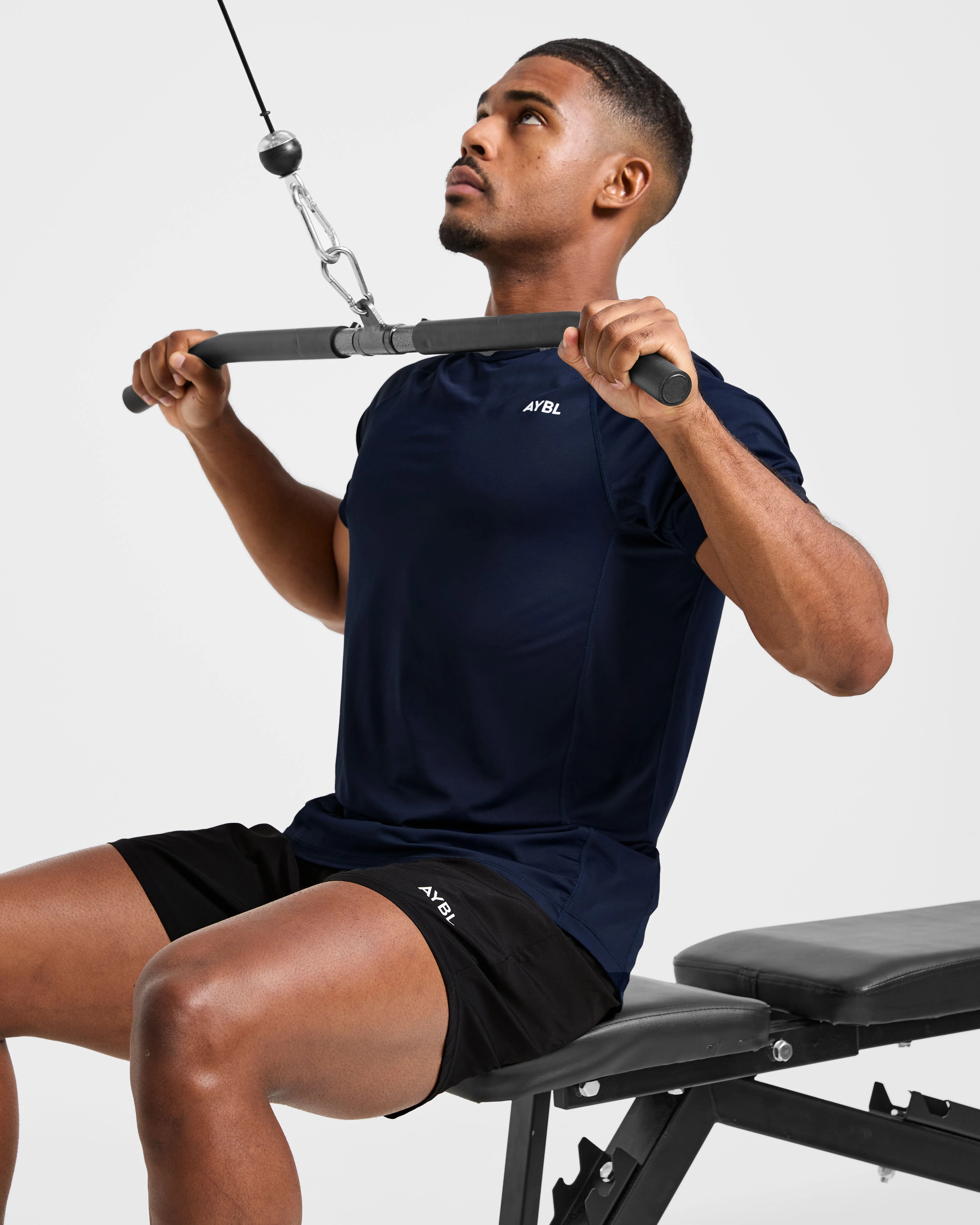 Compression Relaxed T Shirt - Navy - Image 7