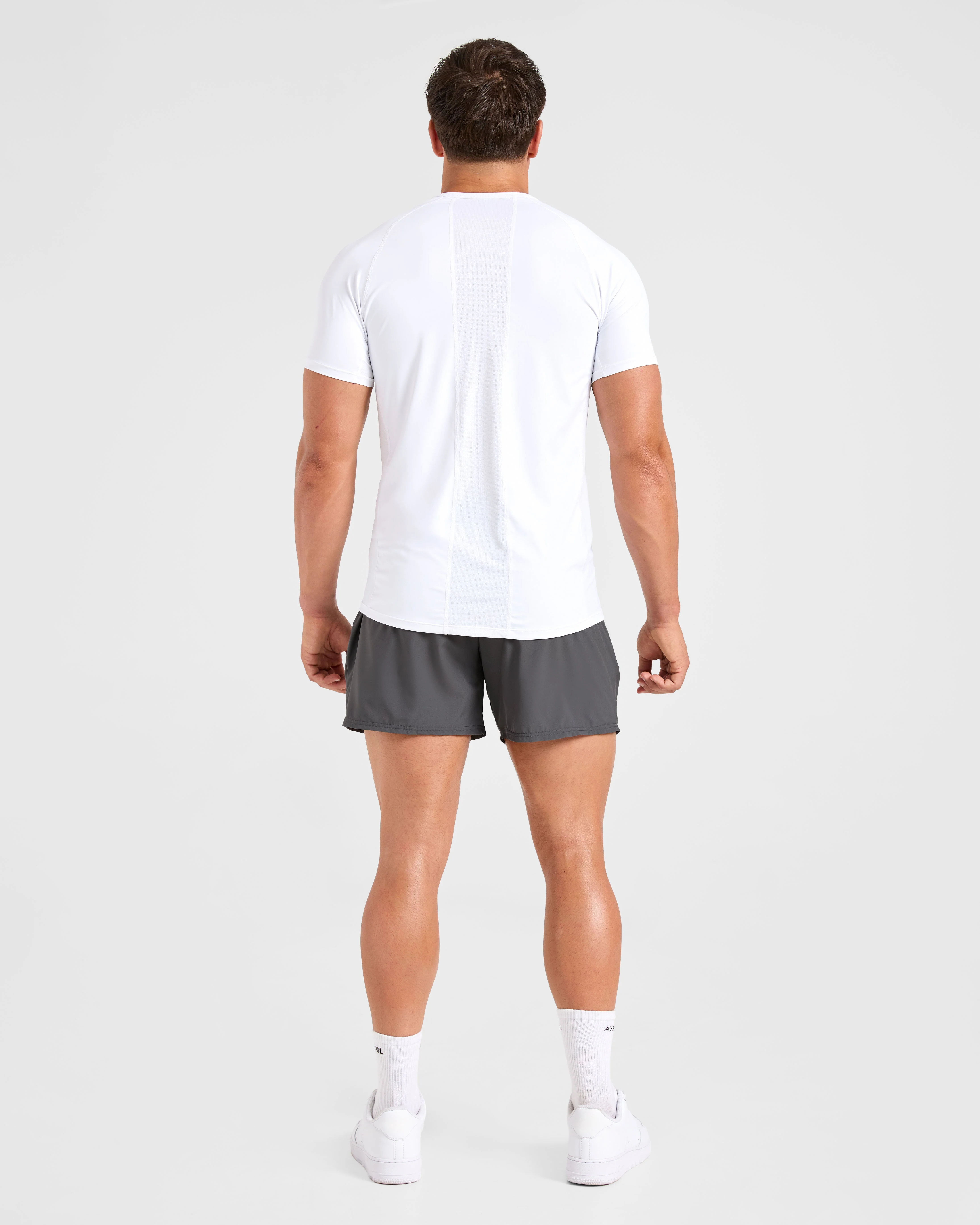 Compression Relaxed T Shirt - White - Image 4