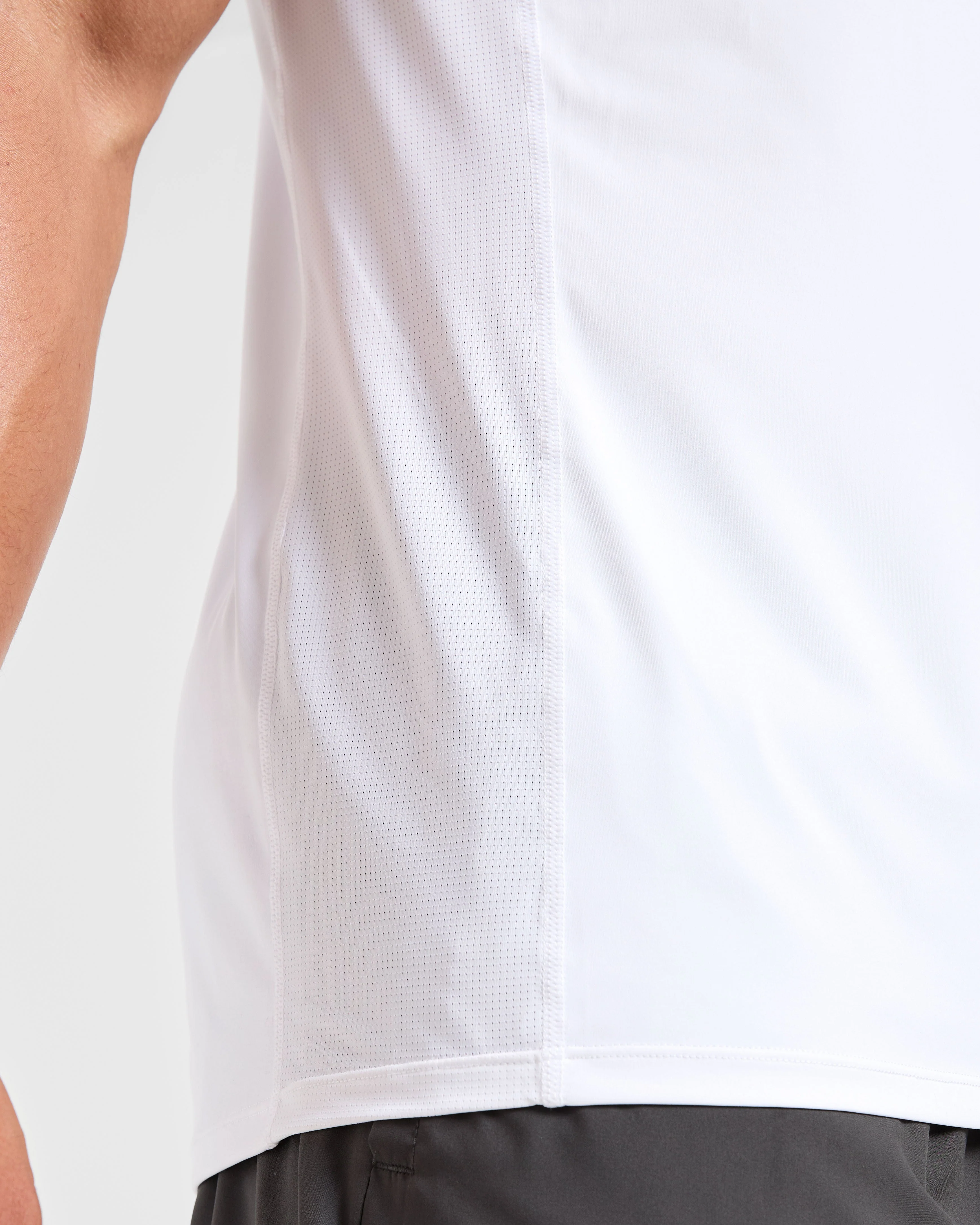 Compression Relaxed T Shirt - White - Image 6