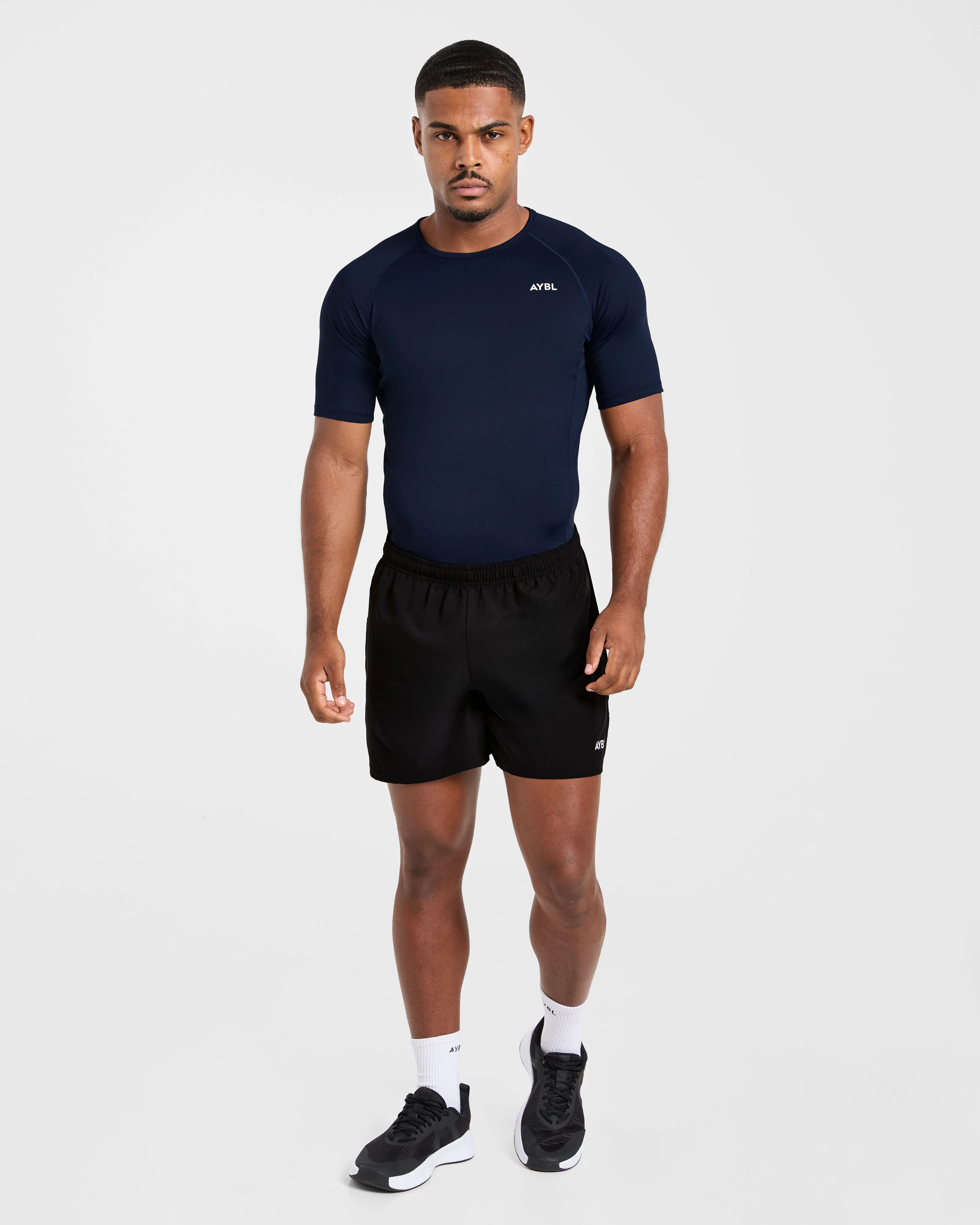 Compression T Shirt - Navy - Image 3