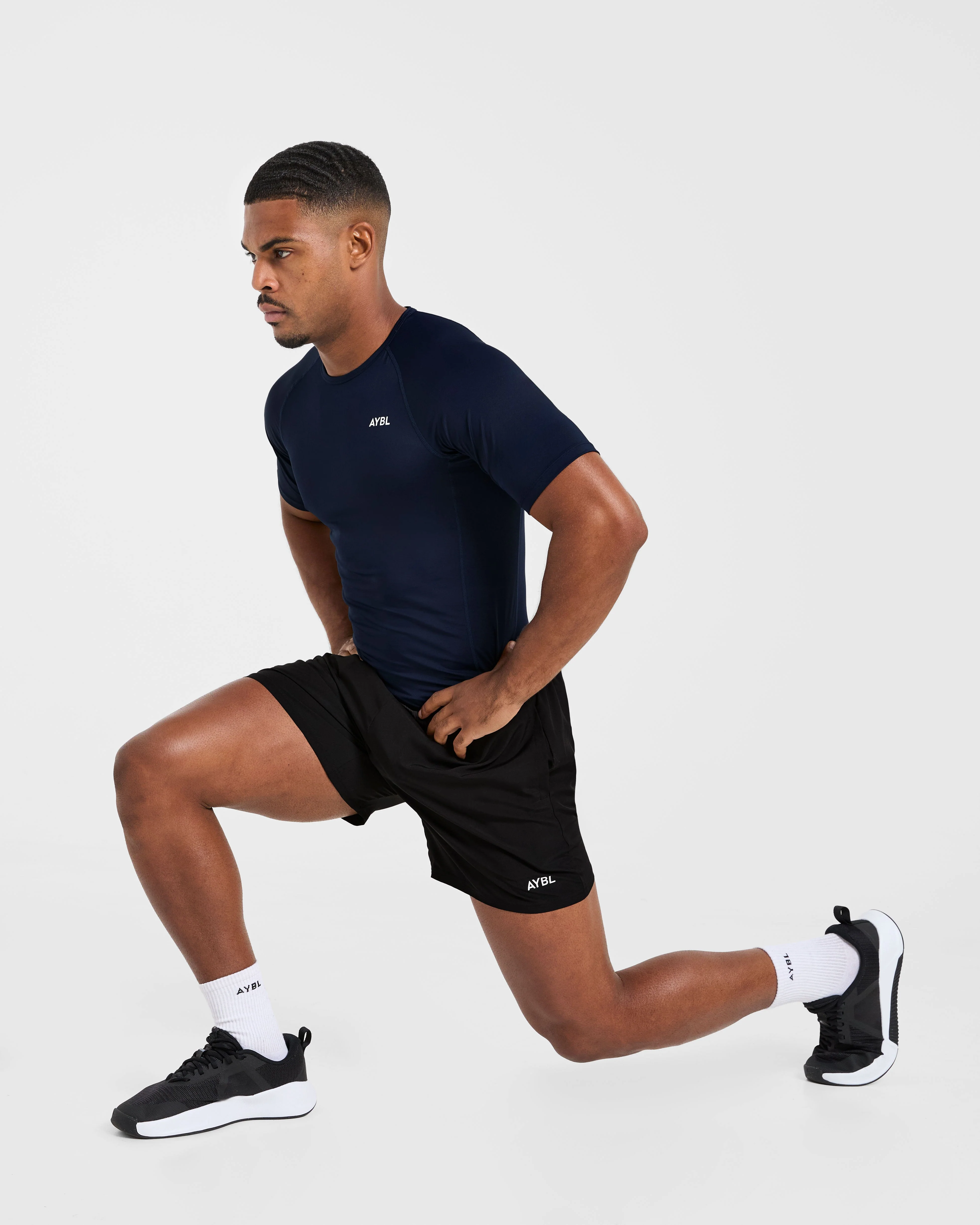 Compression T Shirt - Navy - Image 8
