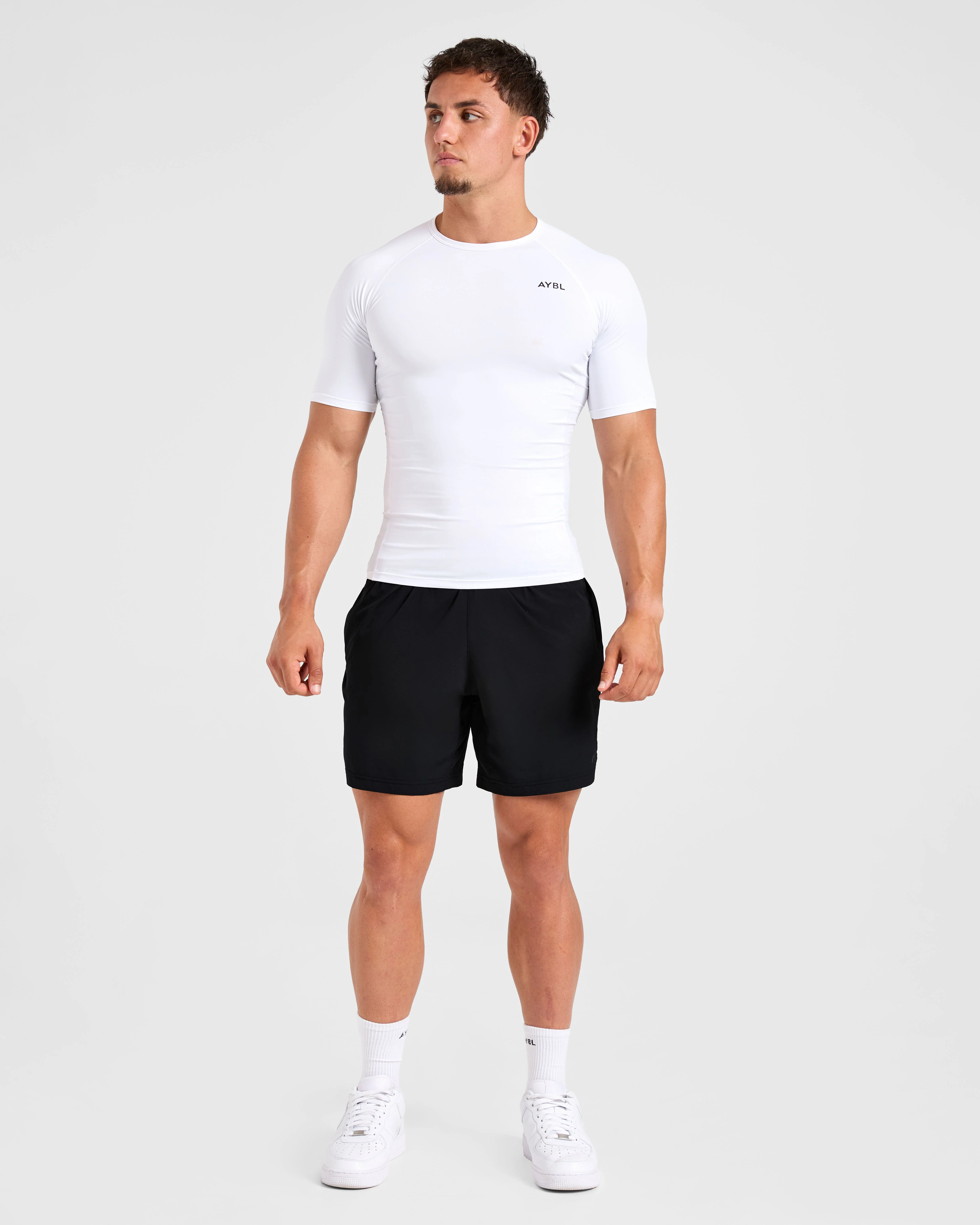 Compression T Shirt - White - Image 3