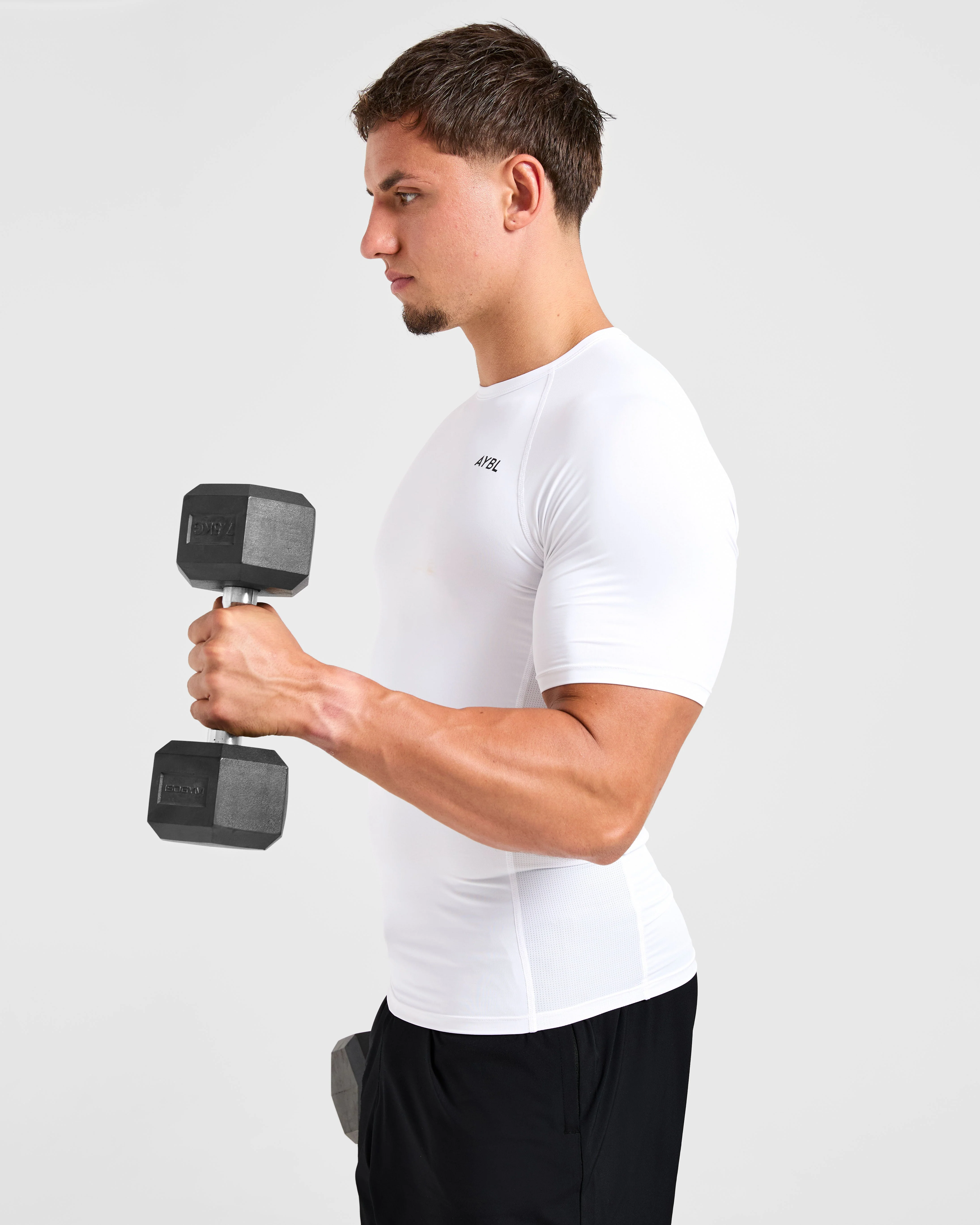 Compression T Shirt - White - Image 8