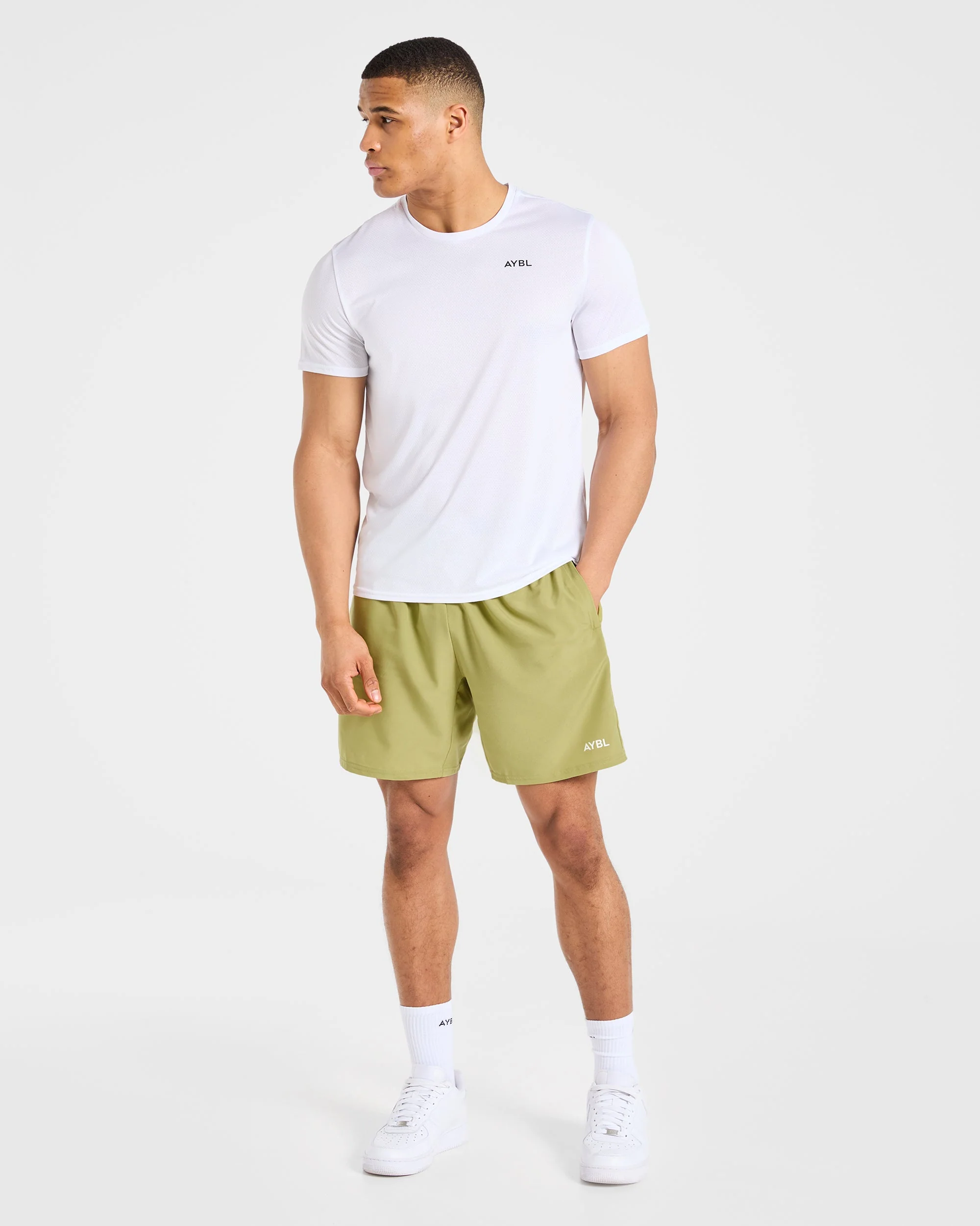 Core 7" Shorts  - Citrus Olive - Image 3