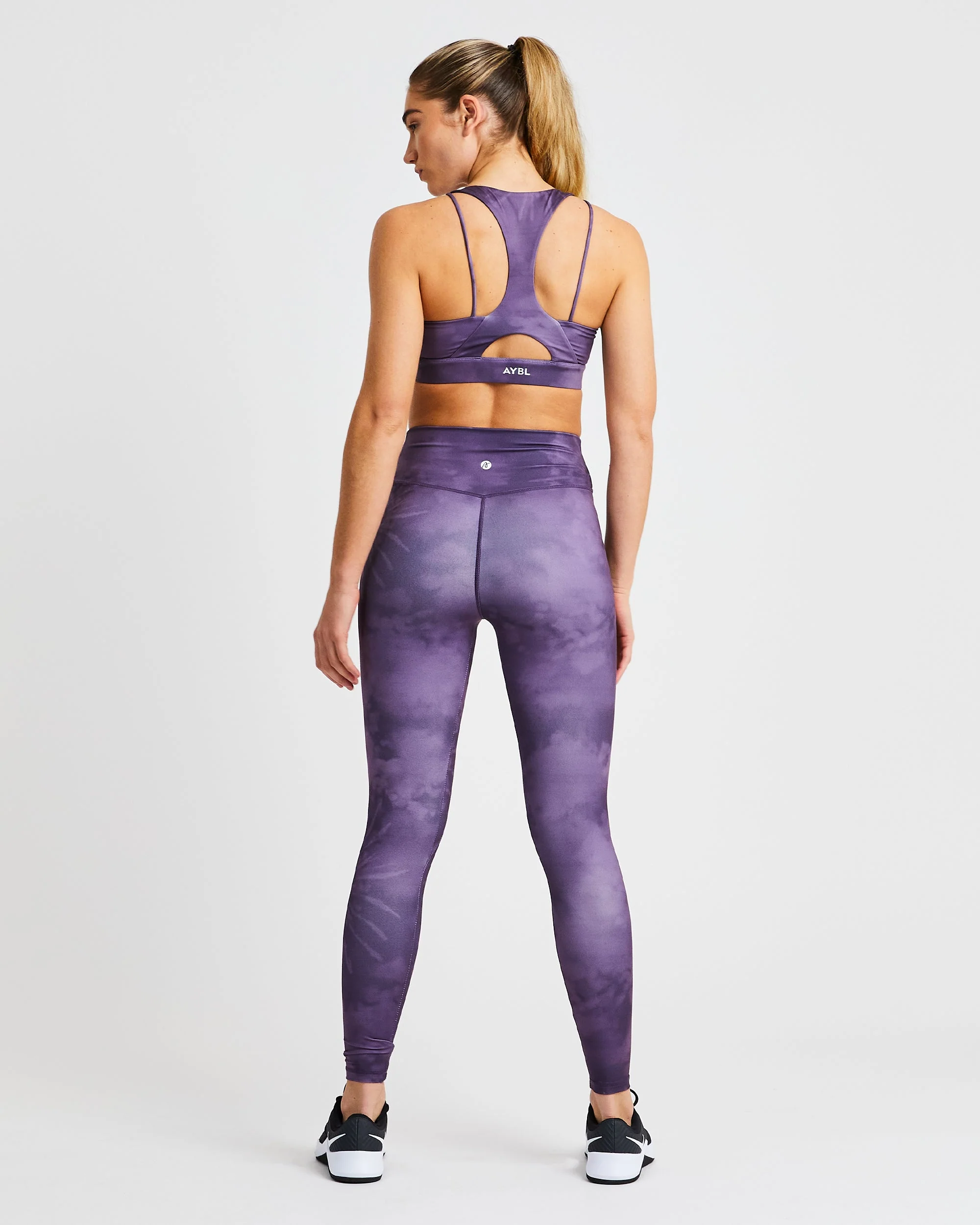 Core Sports Bra - Purple Tie Dye - Image 4