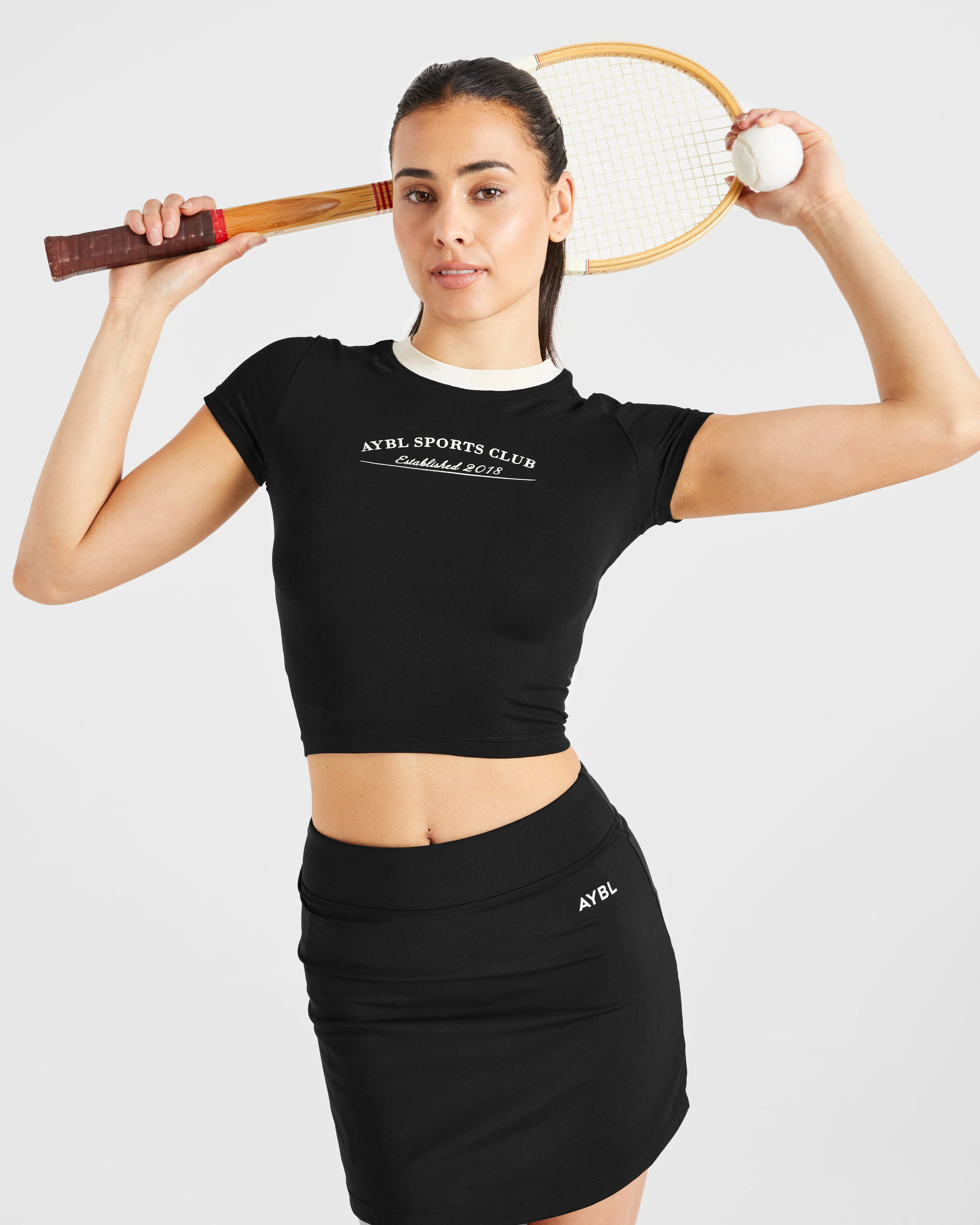 Courtside Baby Tee - Black - Image 7