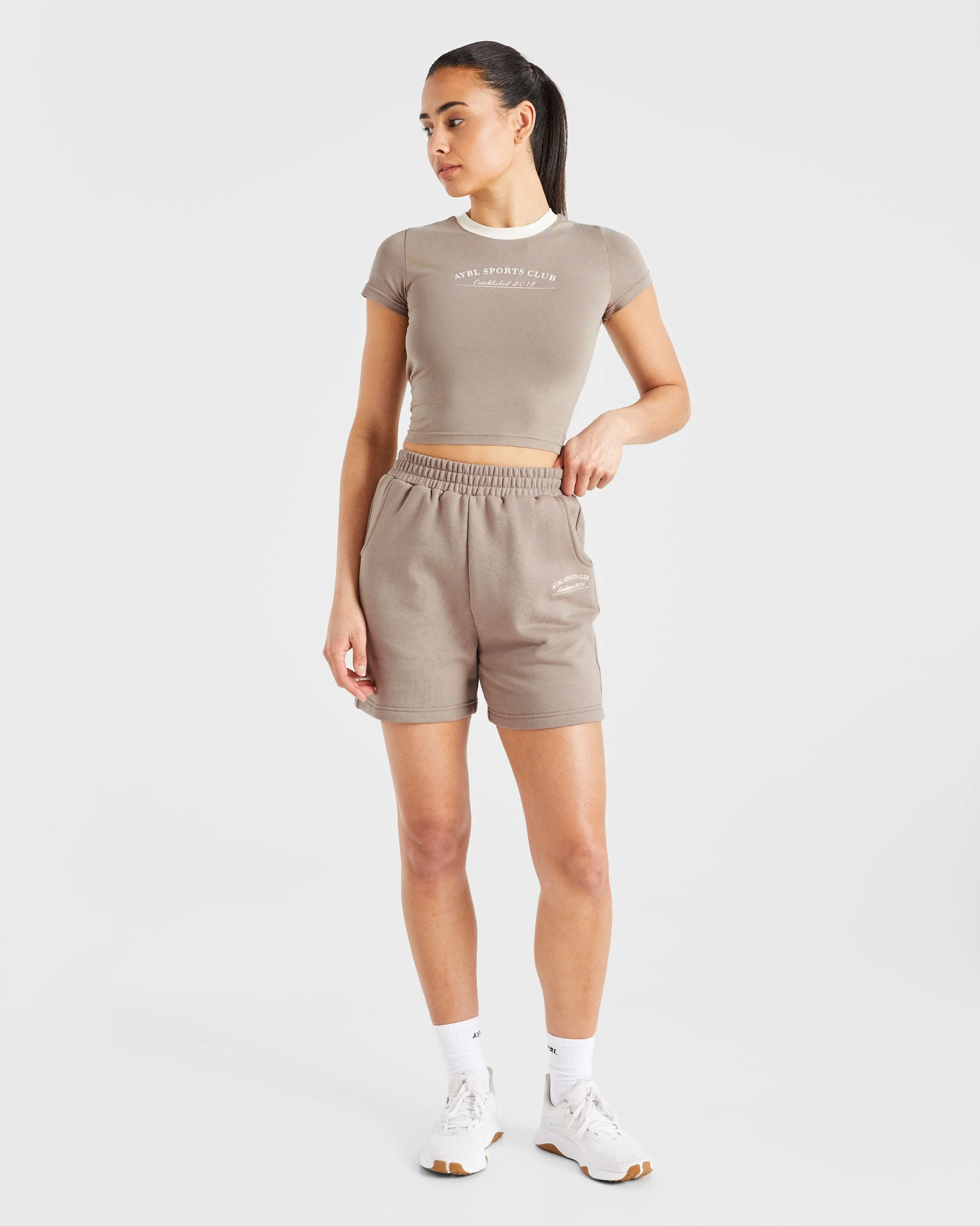 Courtside Baby Tee - Mocha - Image 3