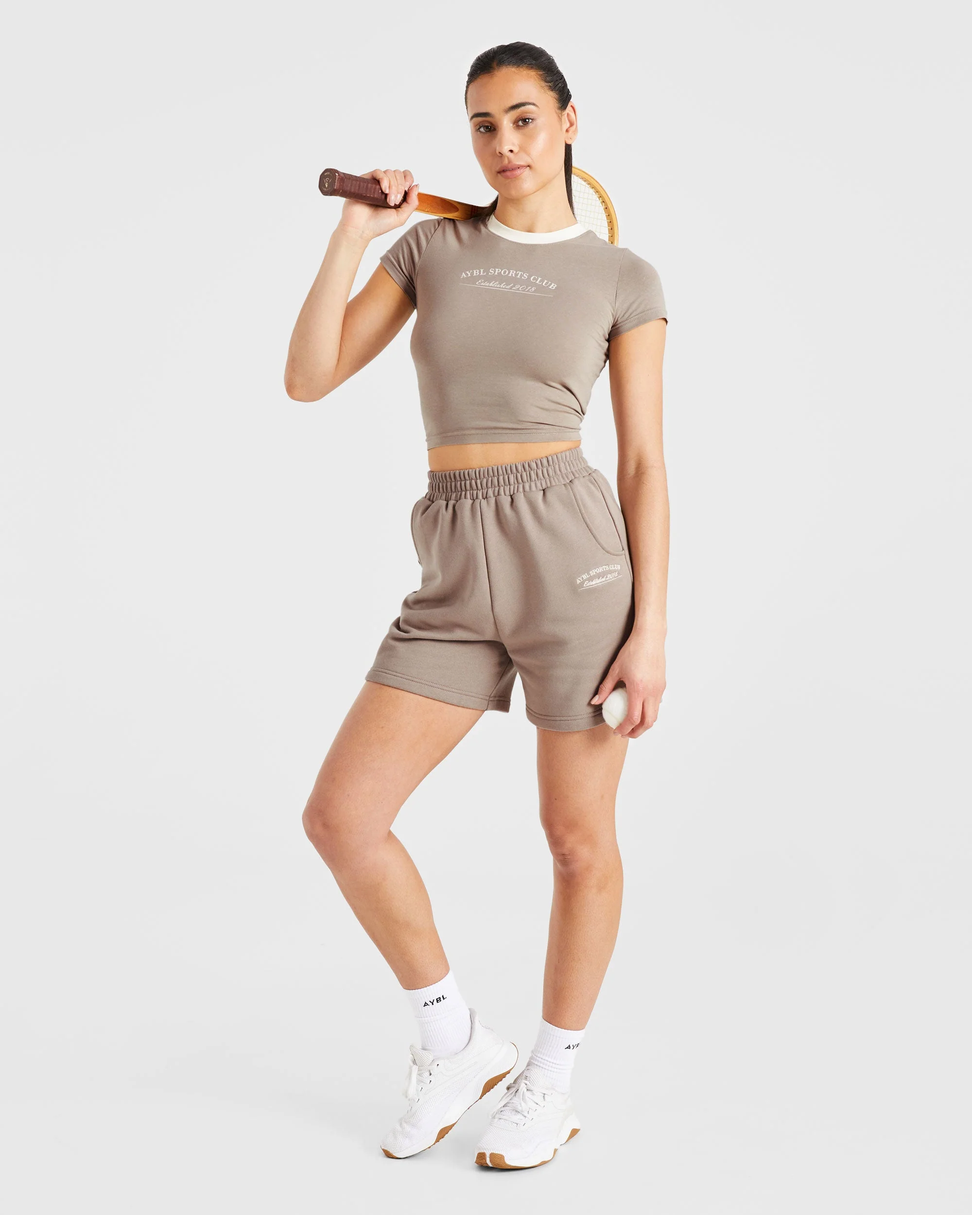 Courtside Baby Tee - Mocha - Image 7