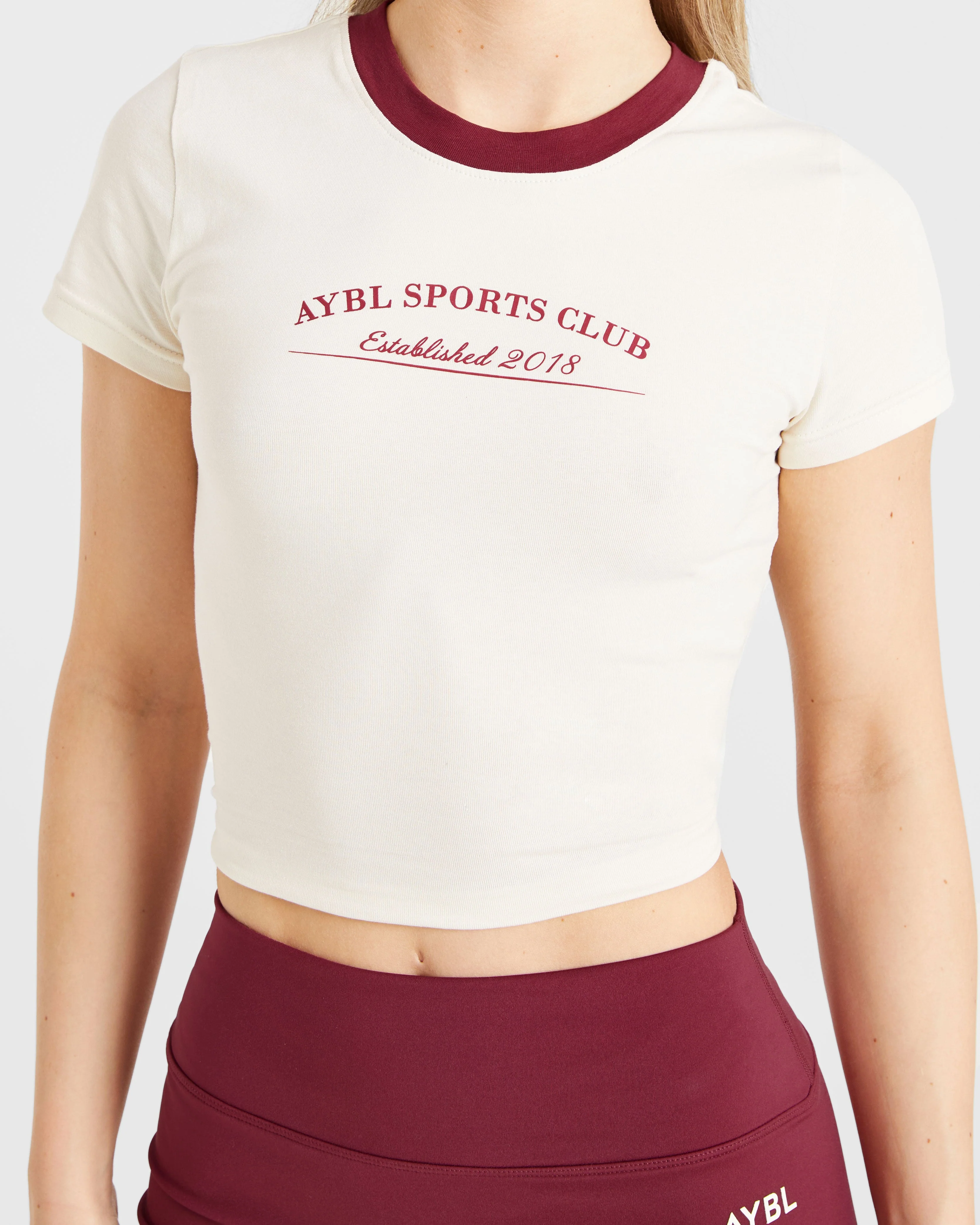 Courtside Baby Tee - Off White - Image 5