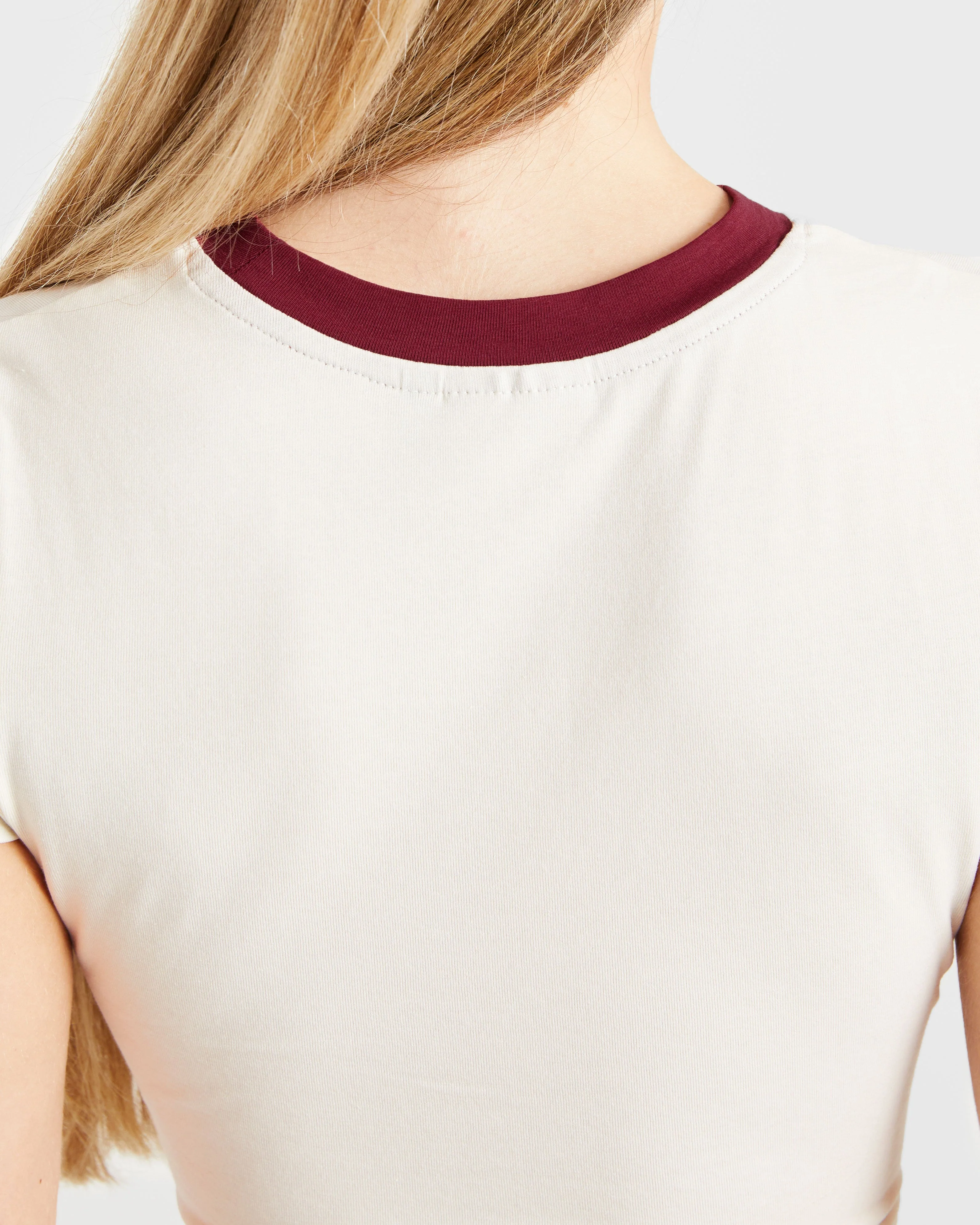 Courtside Baby Tee - Off White - Image 6