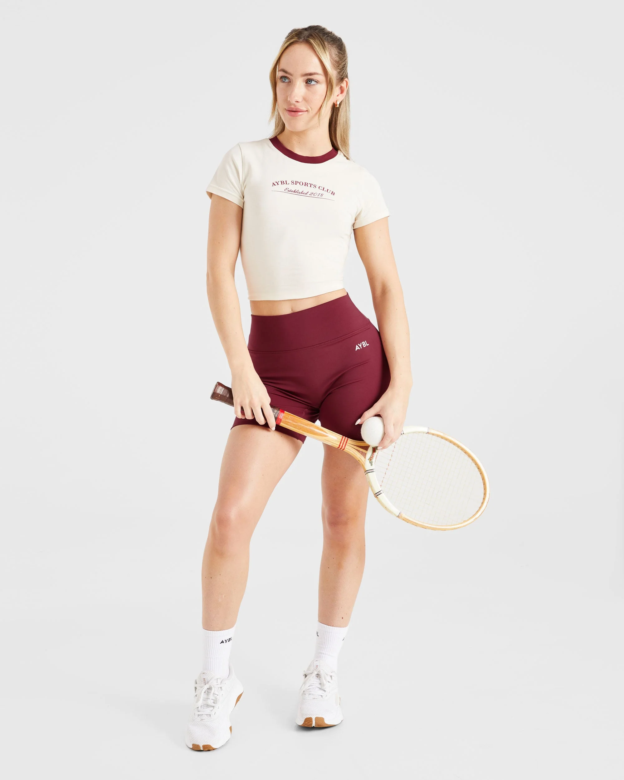 Courtside Baby Tee - Off White - Image 8