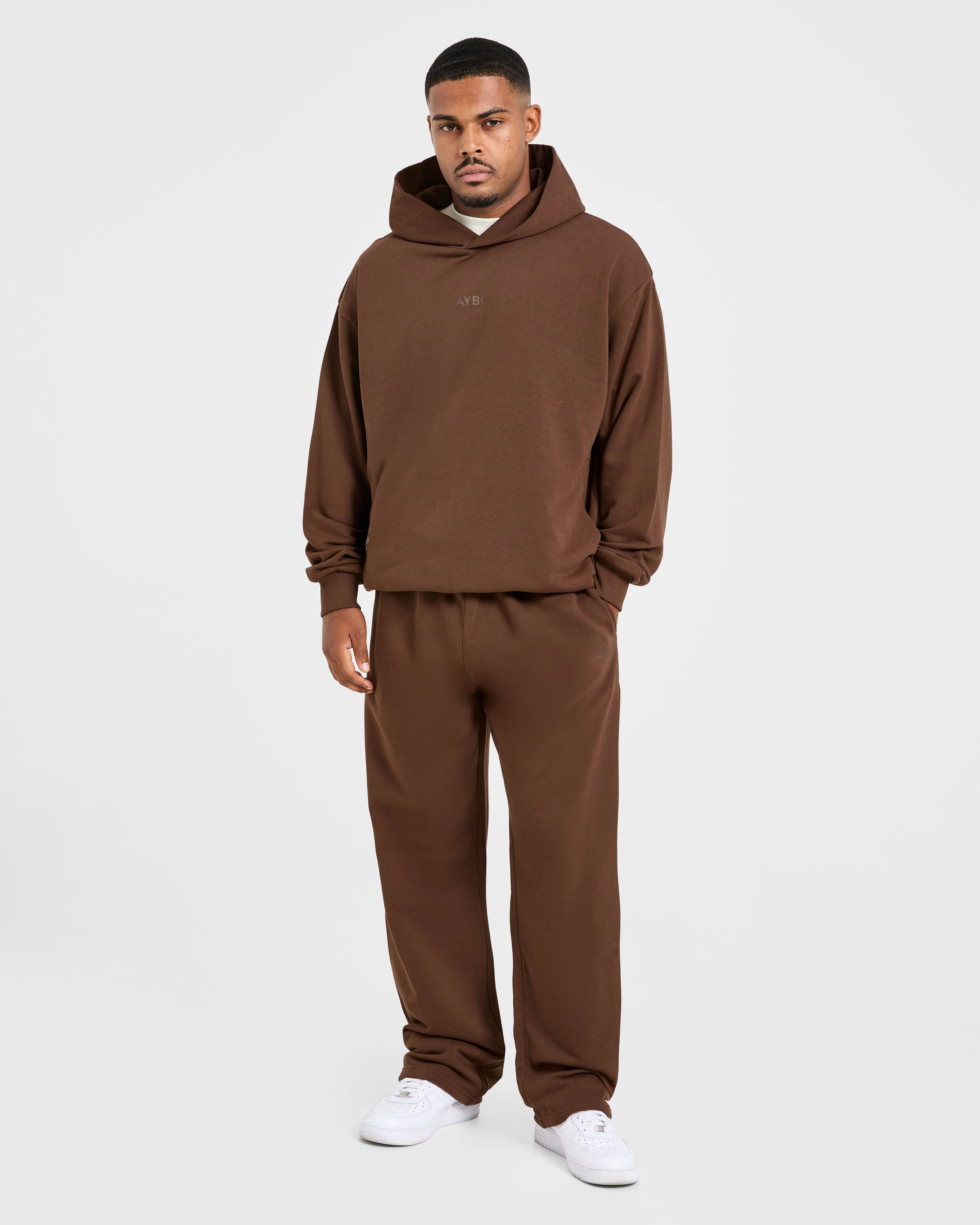 Craft Oversized Straight Leg Joggers - Brown - Image 3