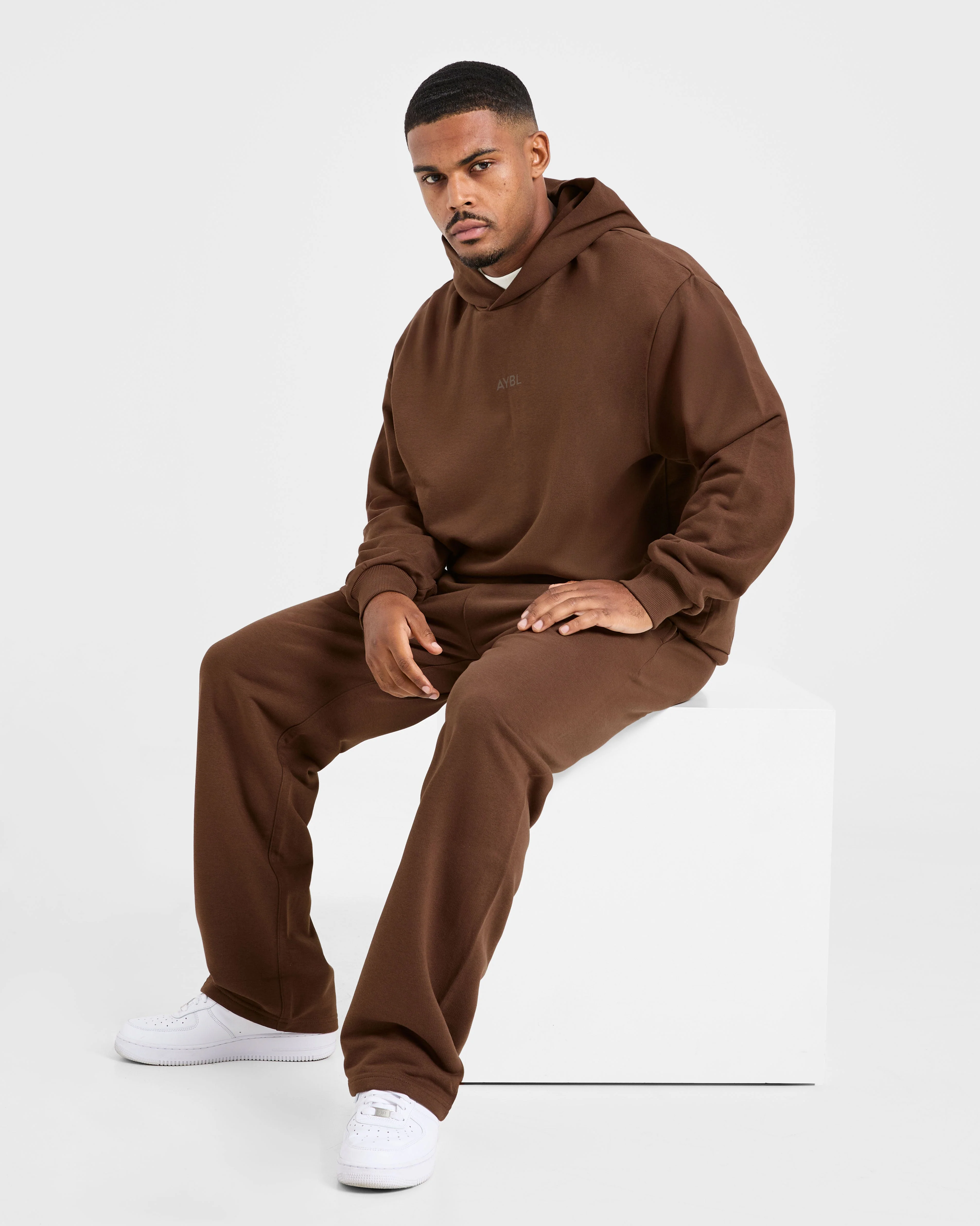 Craft Oversized Straight Leg Joggers - Brown - Image 7