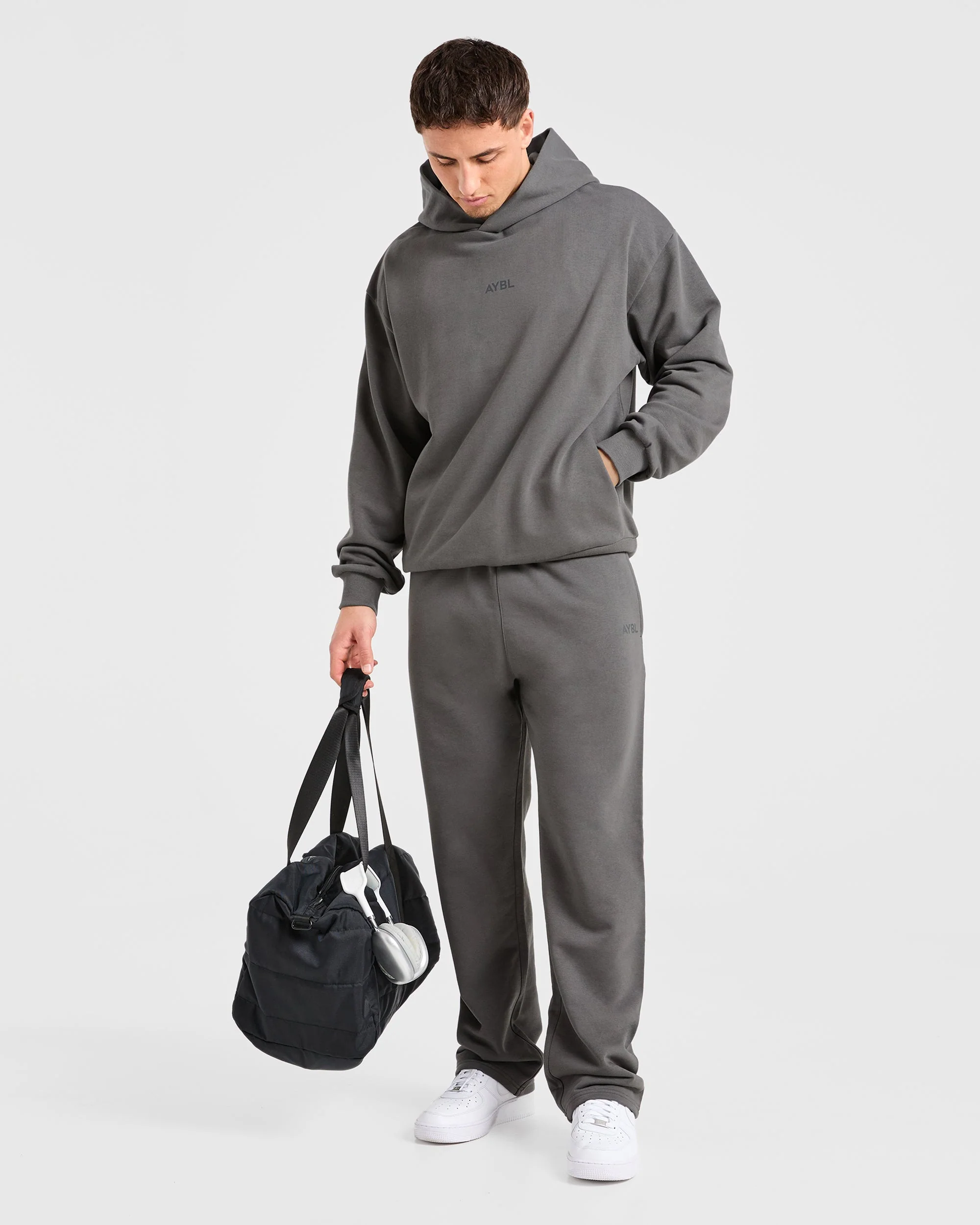 Craft Oversized Straight Leg Joggers - Charcoal - Image 7