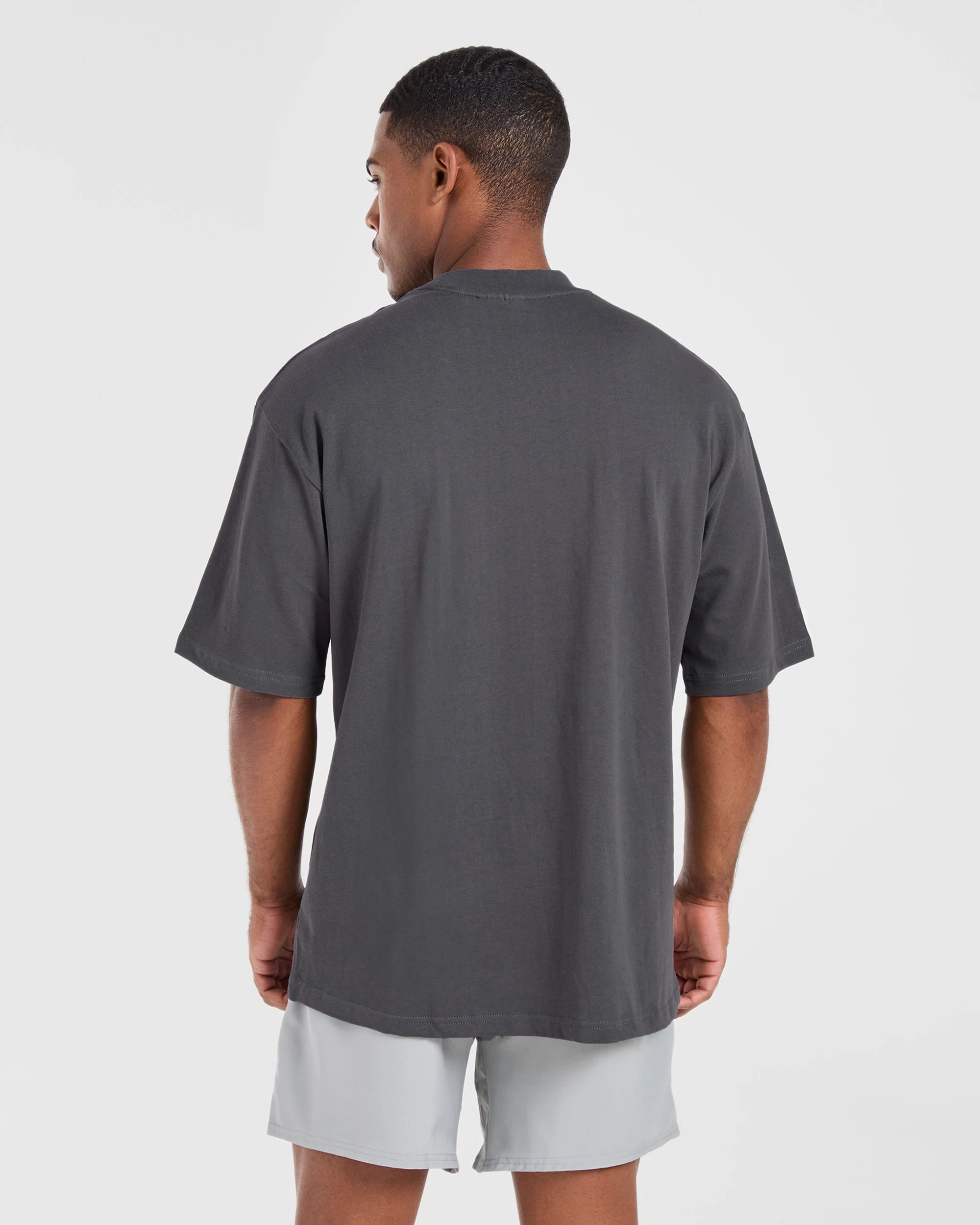 Craft Oversized T Shirt - Charcoal - Image 2