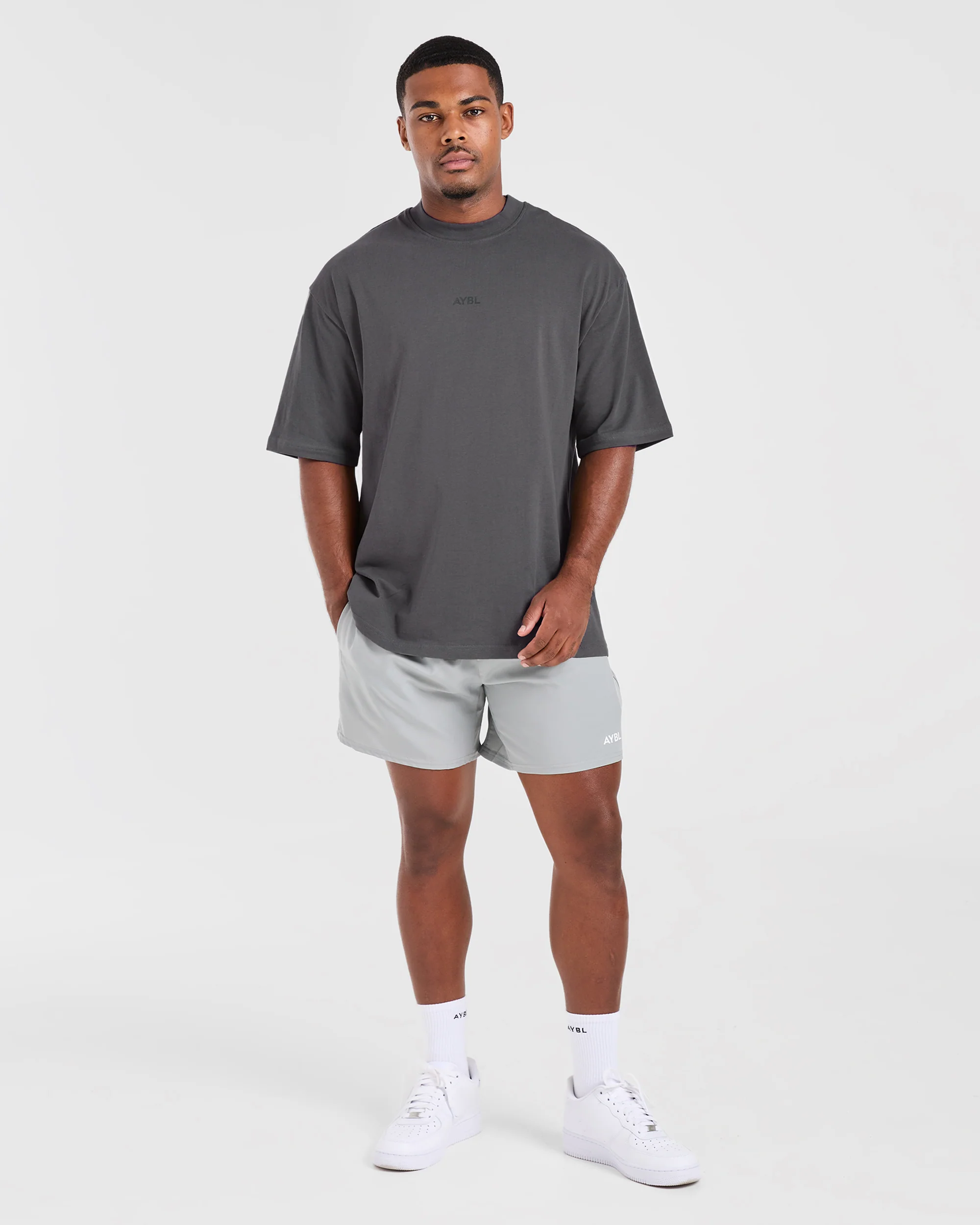 Craft Oversized T Shirt - Charcoal - Image 3
