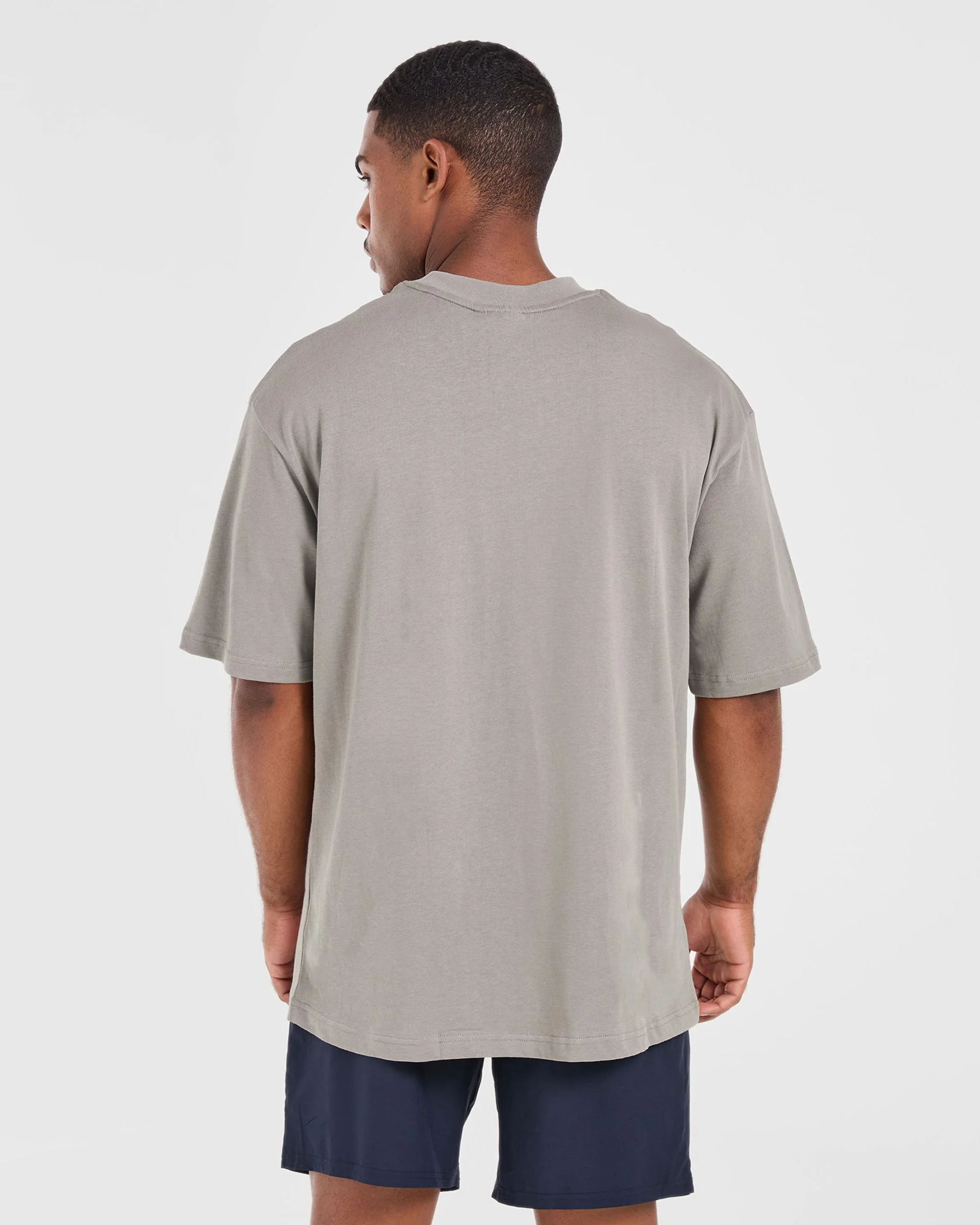 Craft Oversized T Shirt - Fog - Image 2