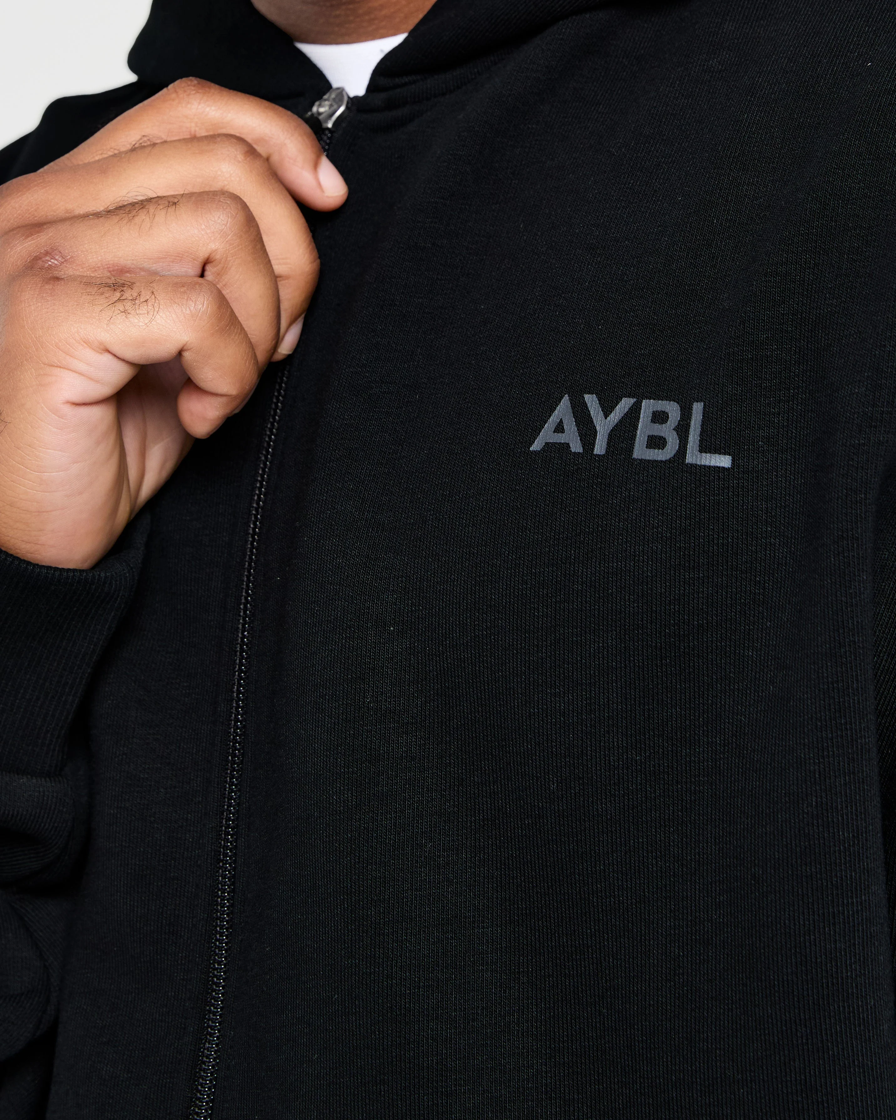Craft Oversized Zip Up Hoodie - Black - Image 5