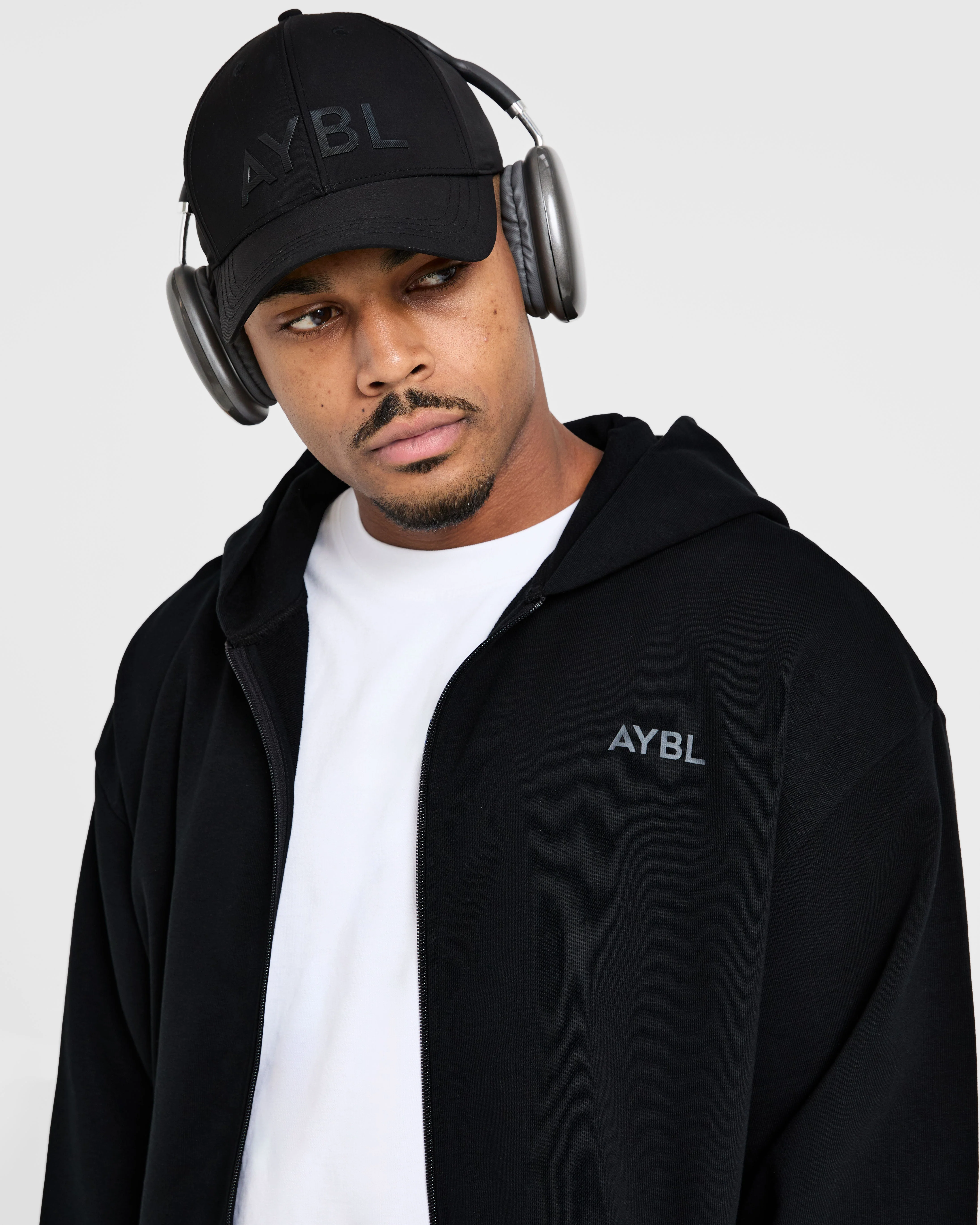 Craft Oversized Zip Up Hoodie - Black - Image 7
