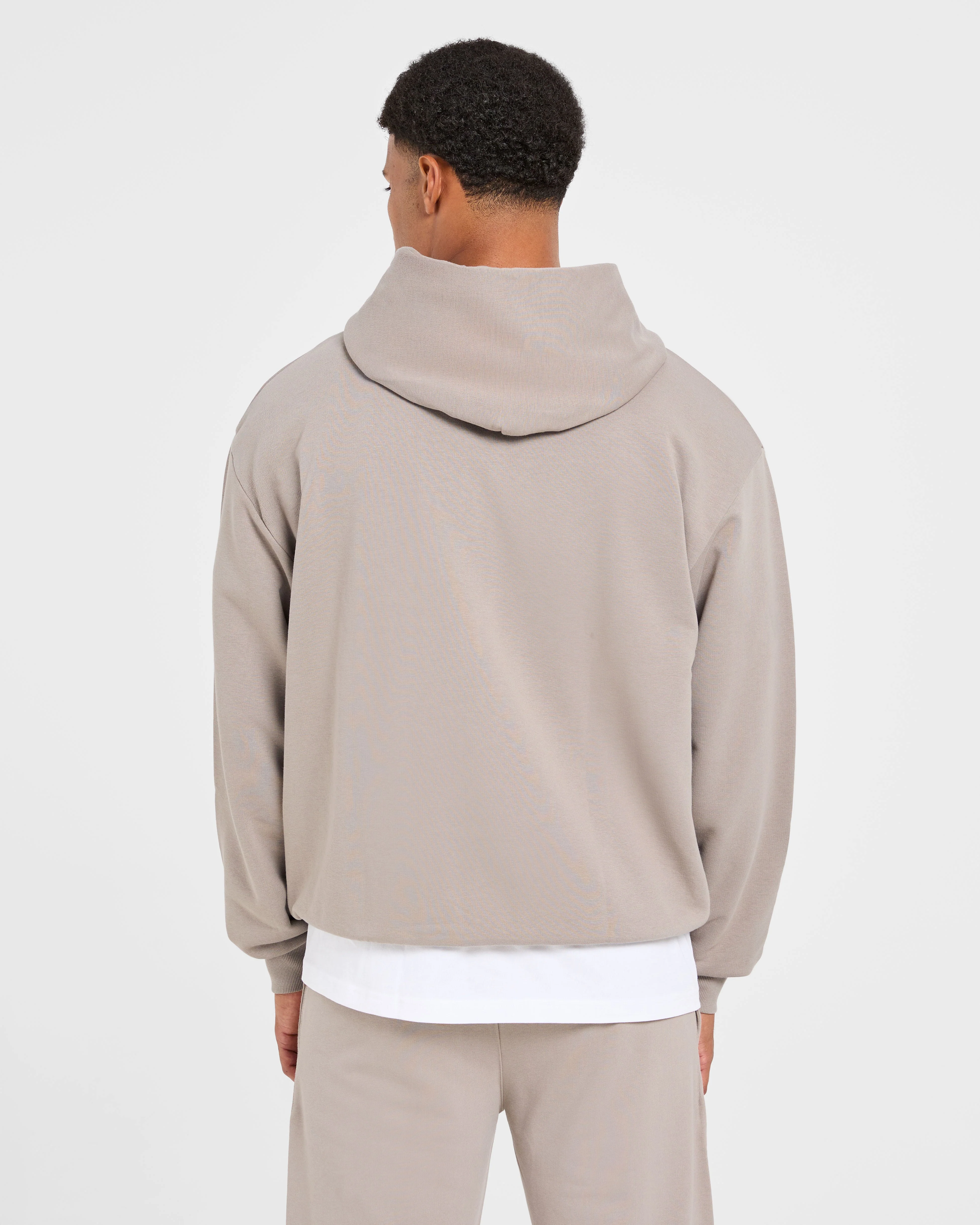 Craft Oversized Zip Up Hoodie - Fog - Image 2