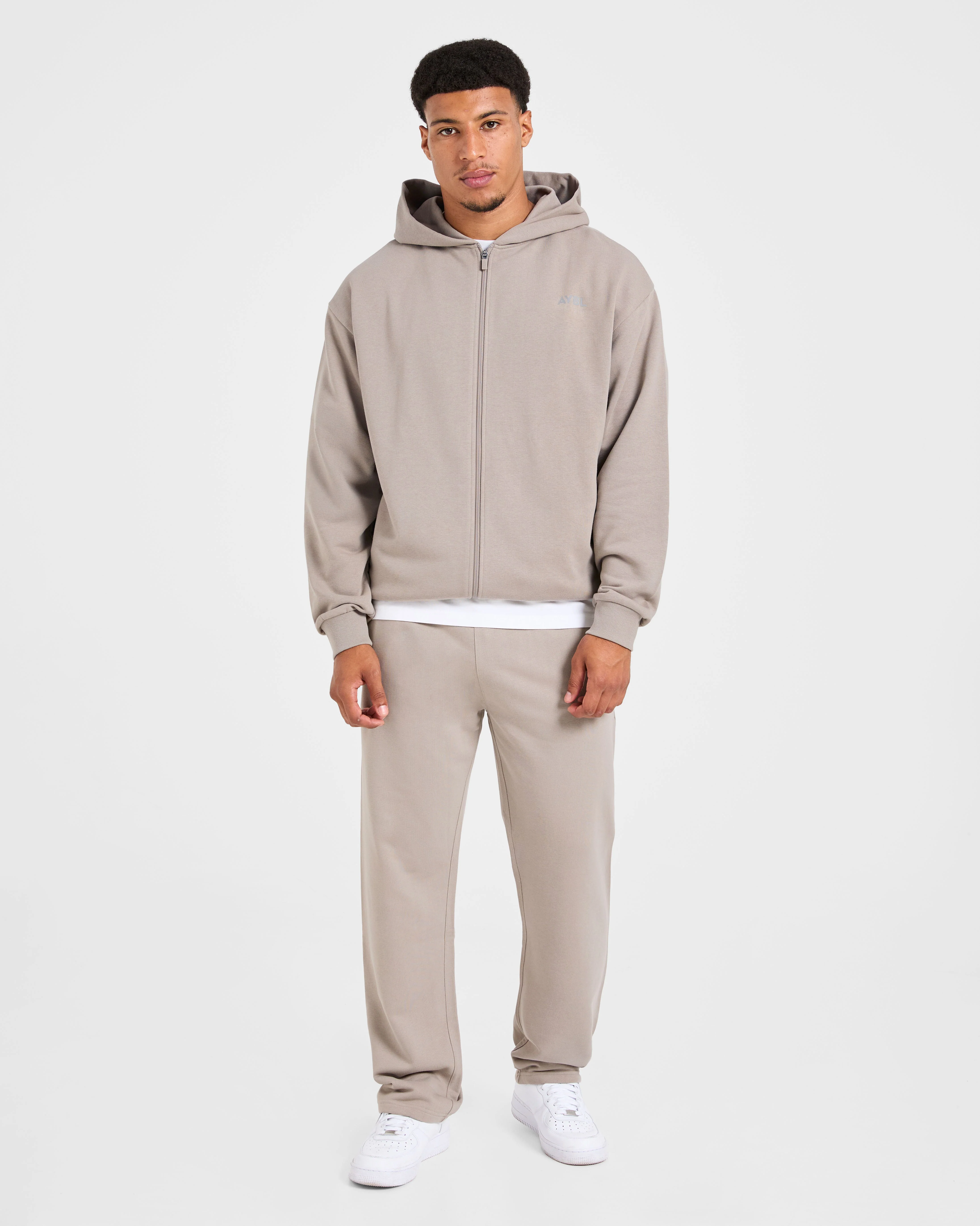 Craft Oversized Zip Up Hoodie - Fog - Image 3
