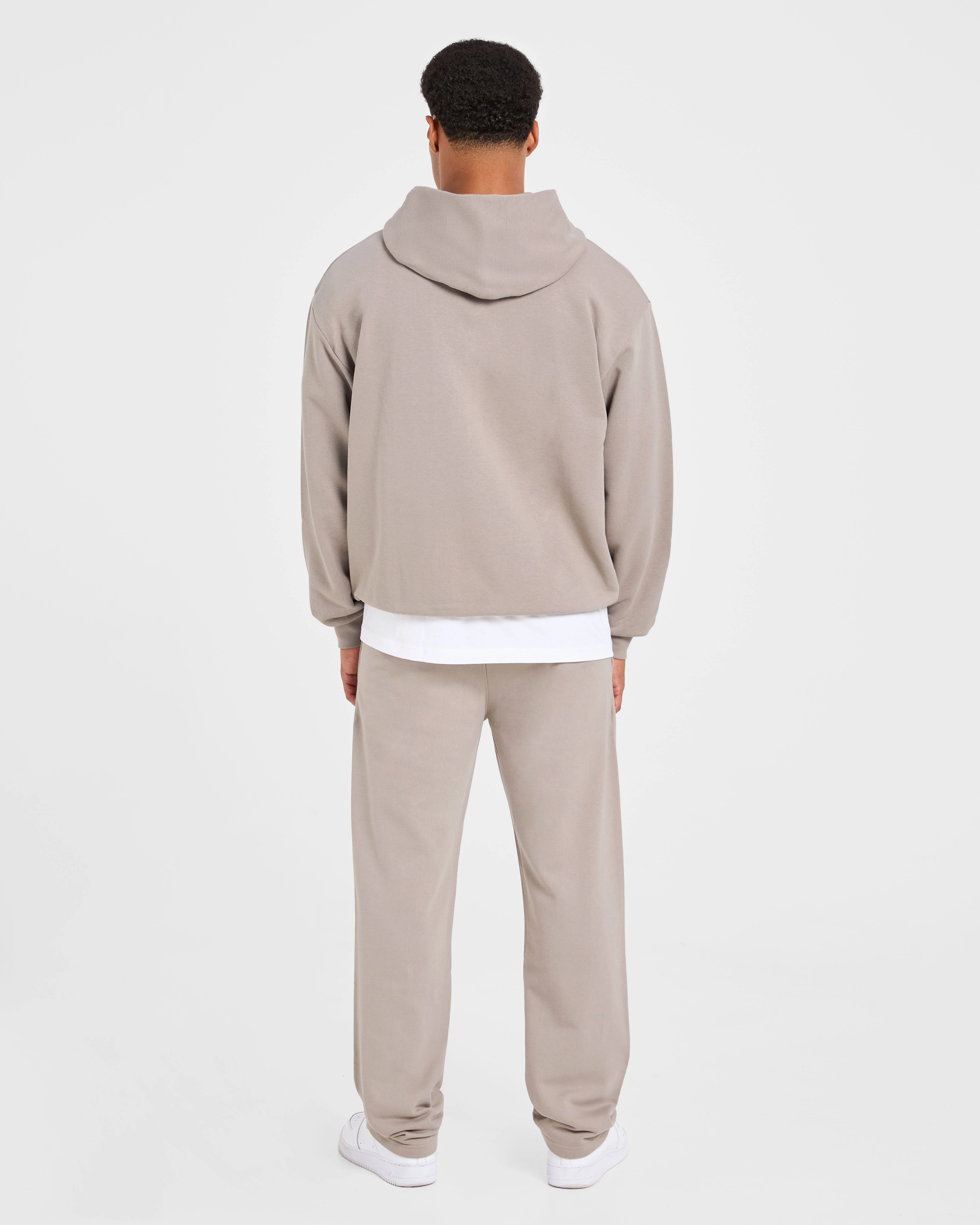 Craft Oversized Zip Up Hoodie - Fog - Image 4