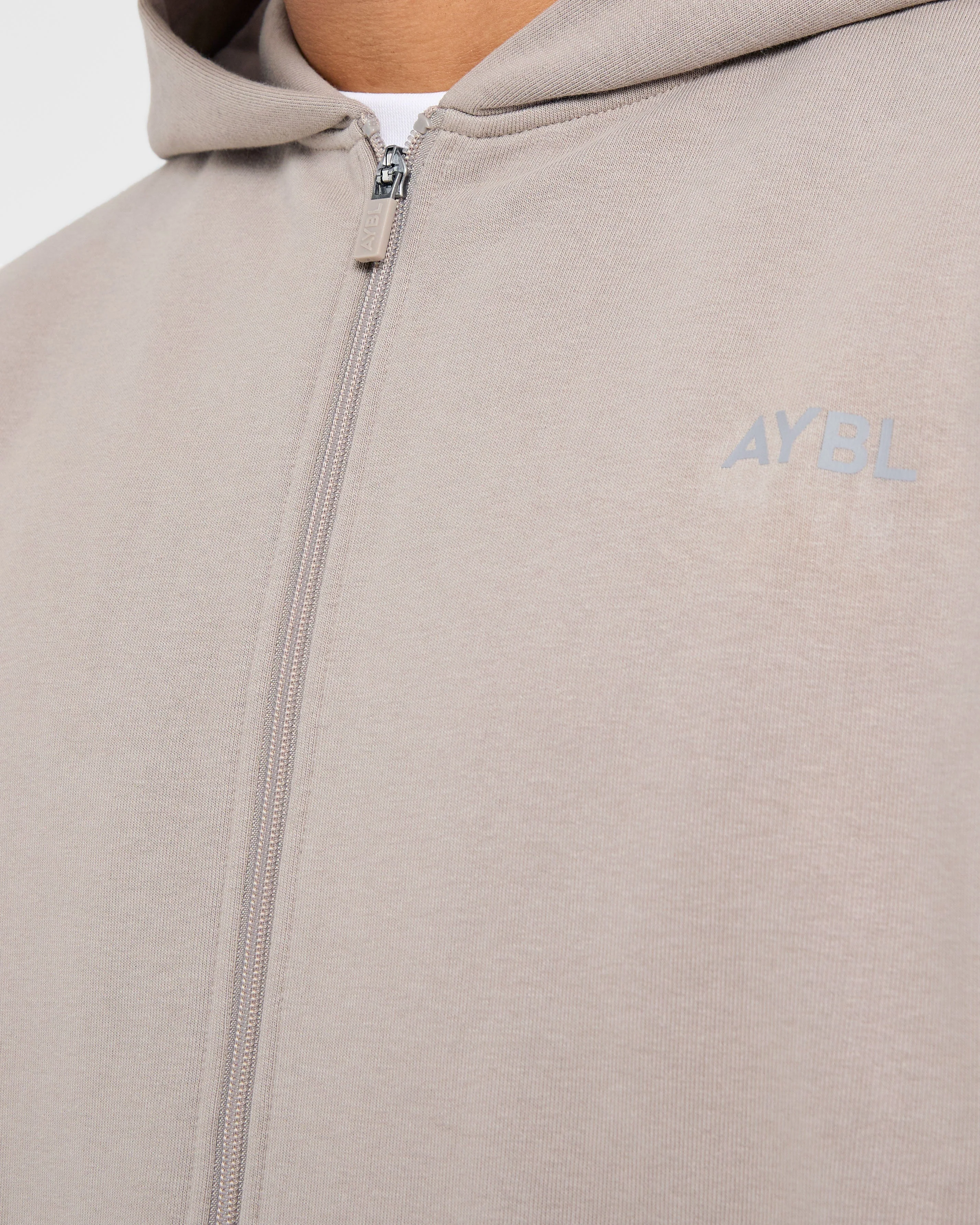 Craft Oversized Zip Up Hoodie - Fog - Image 5