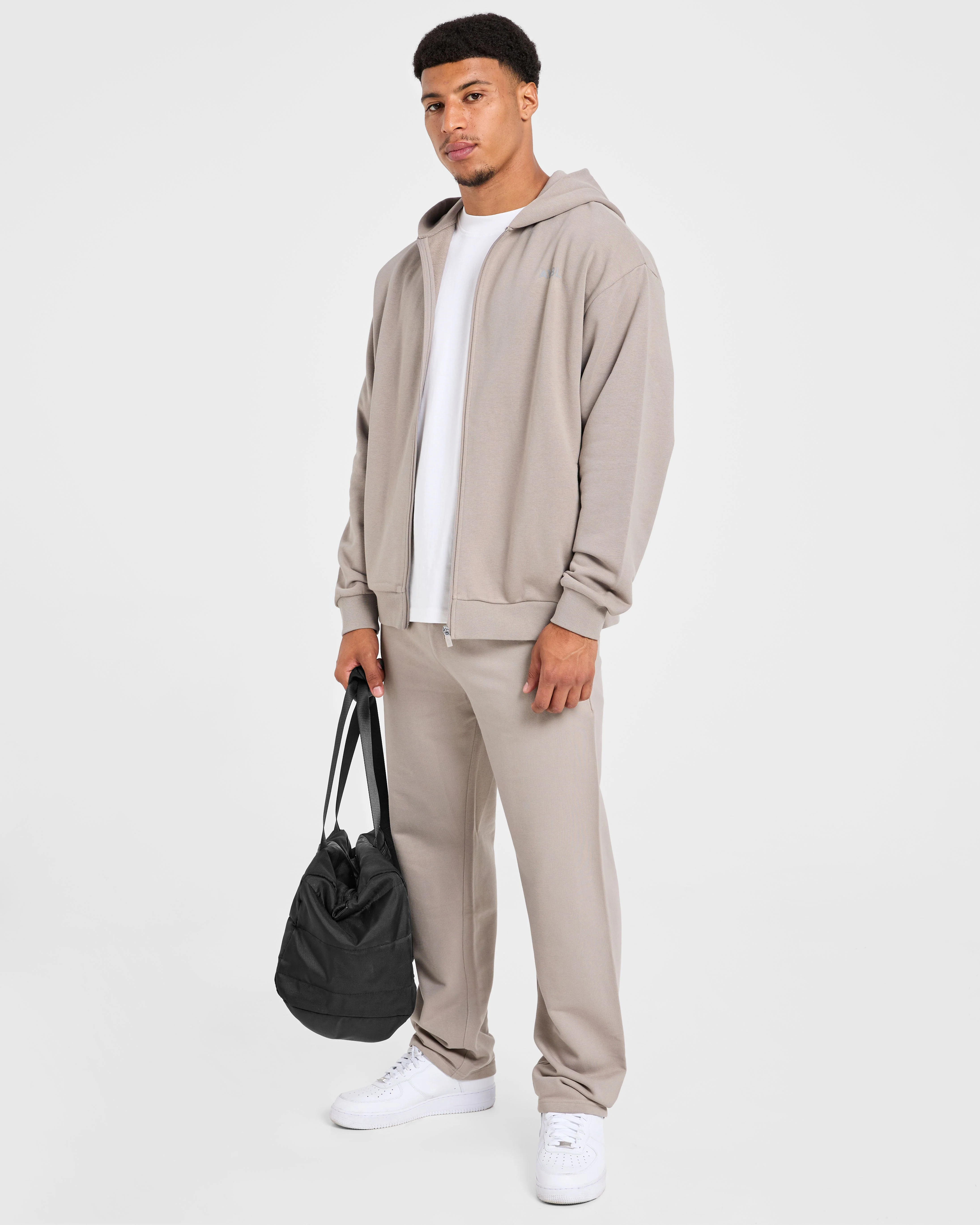 Craft Oversized Zip Up Hoodie - Fog - Image 8