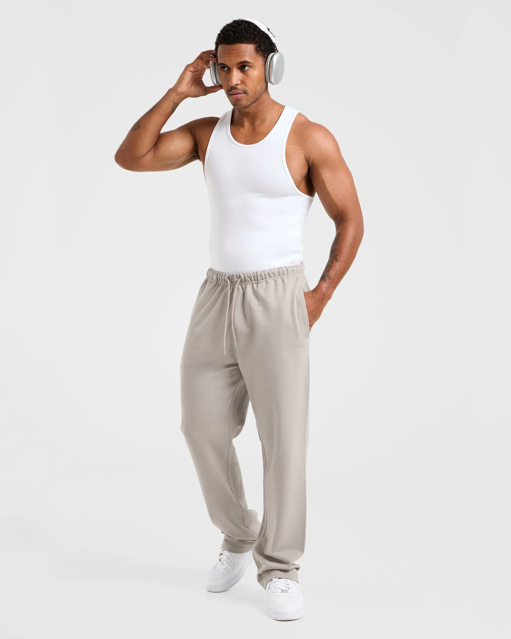 Craft Oversized Straight Leg Joggers - Fog - Image 7