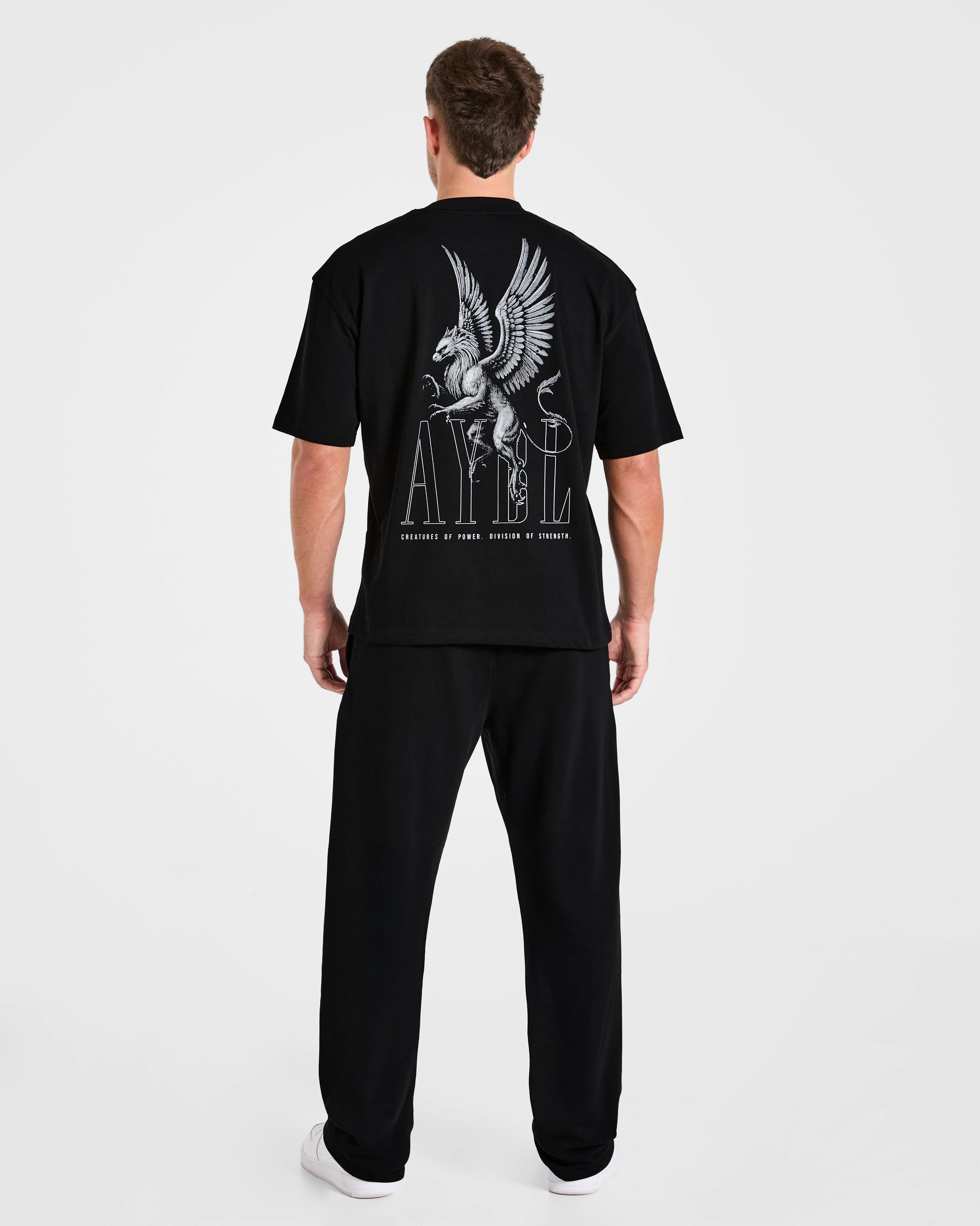 Creatures Of Power Oversized T Shirt - Black - Image 4