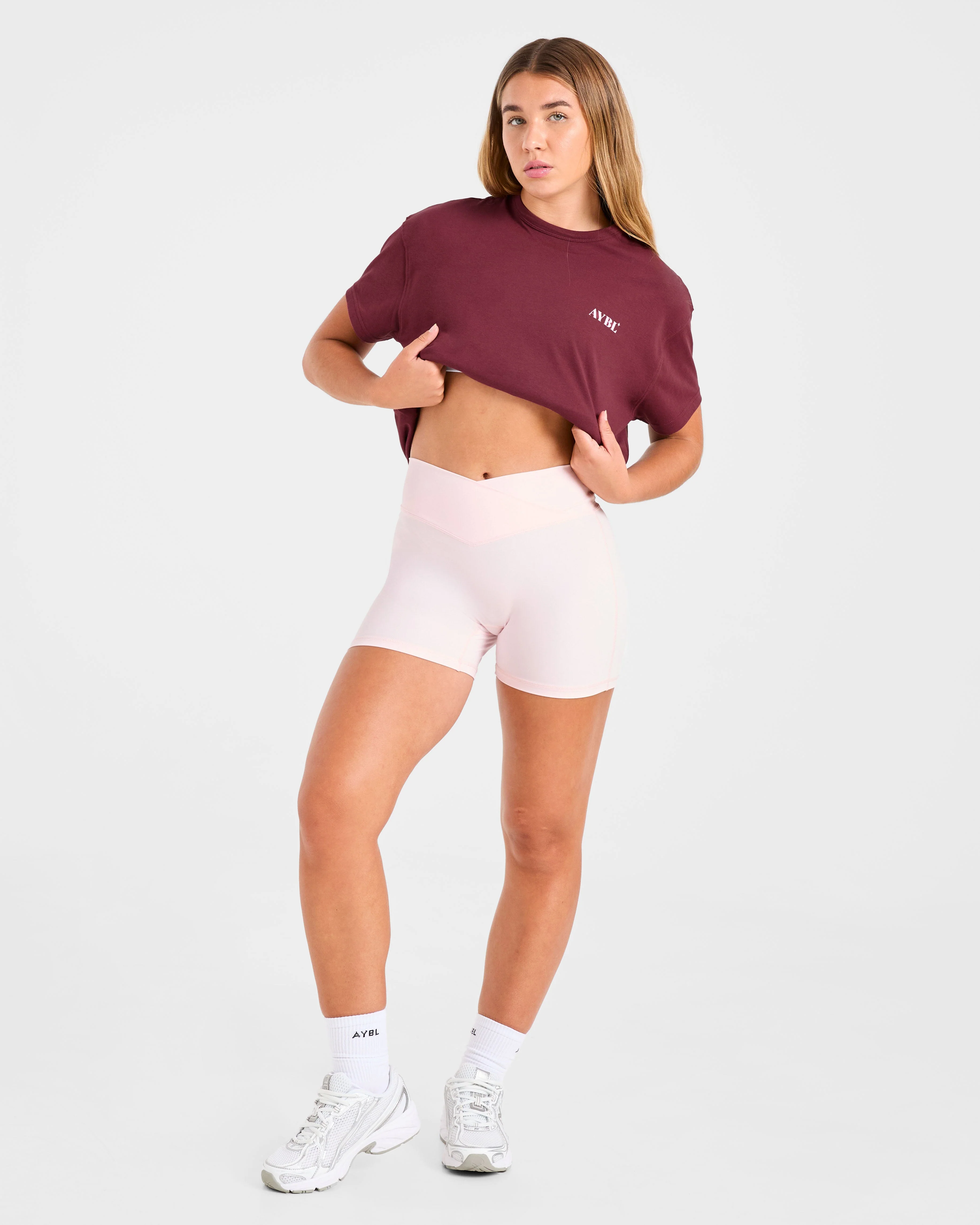 Dedicate To The Journey Oversized T Shirt - Burgundy - Image 8