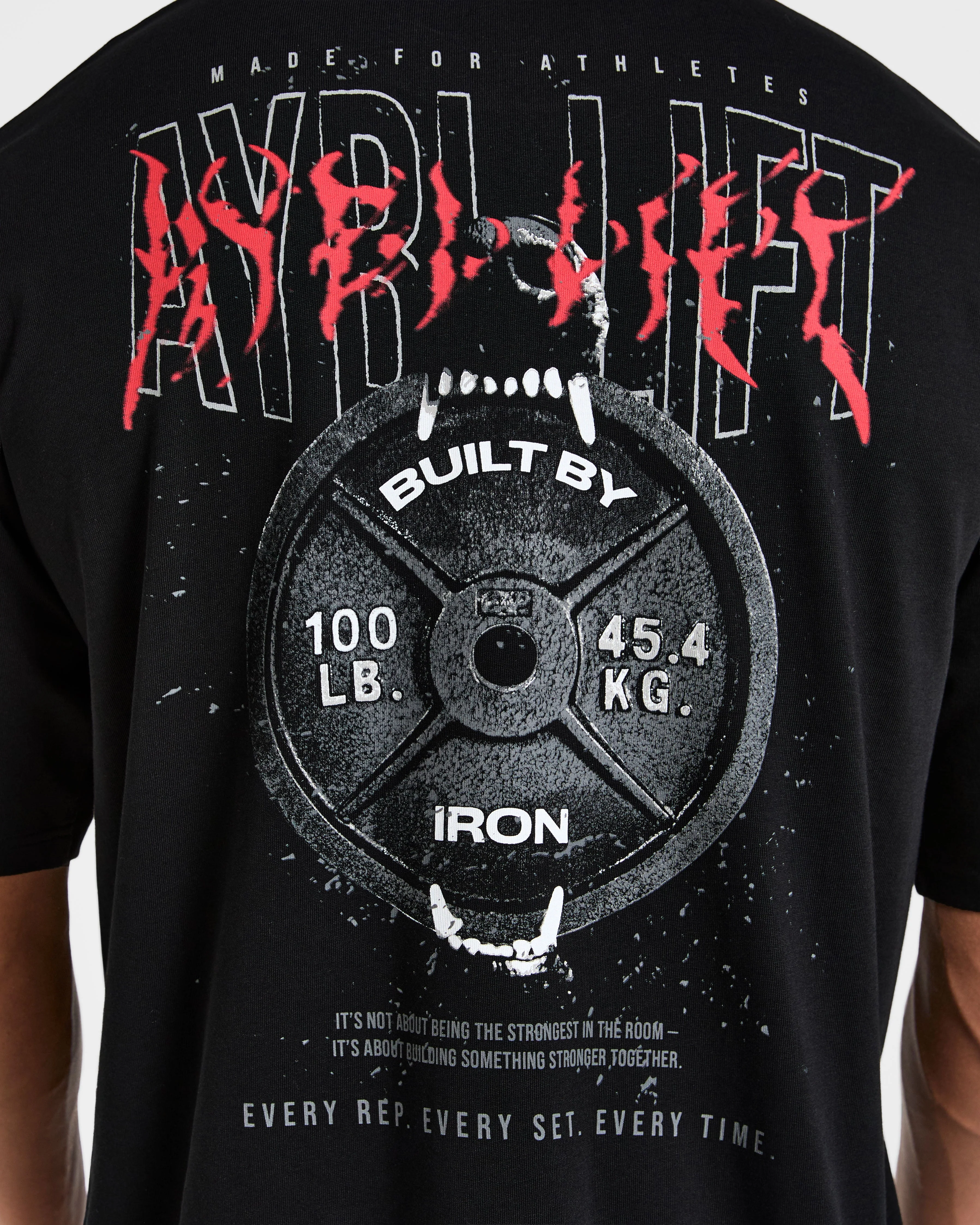 Doberman Strength Oversized T Shirt - Black/Red - Image 6