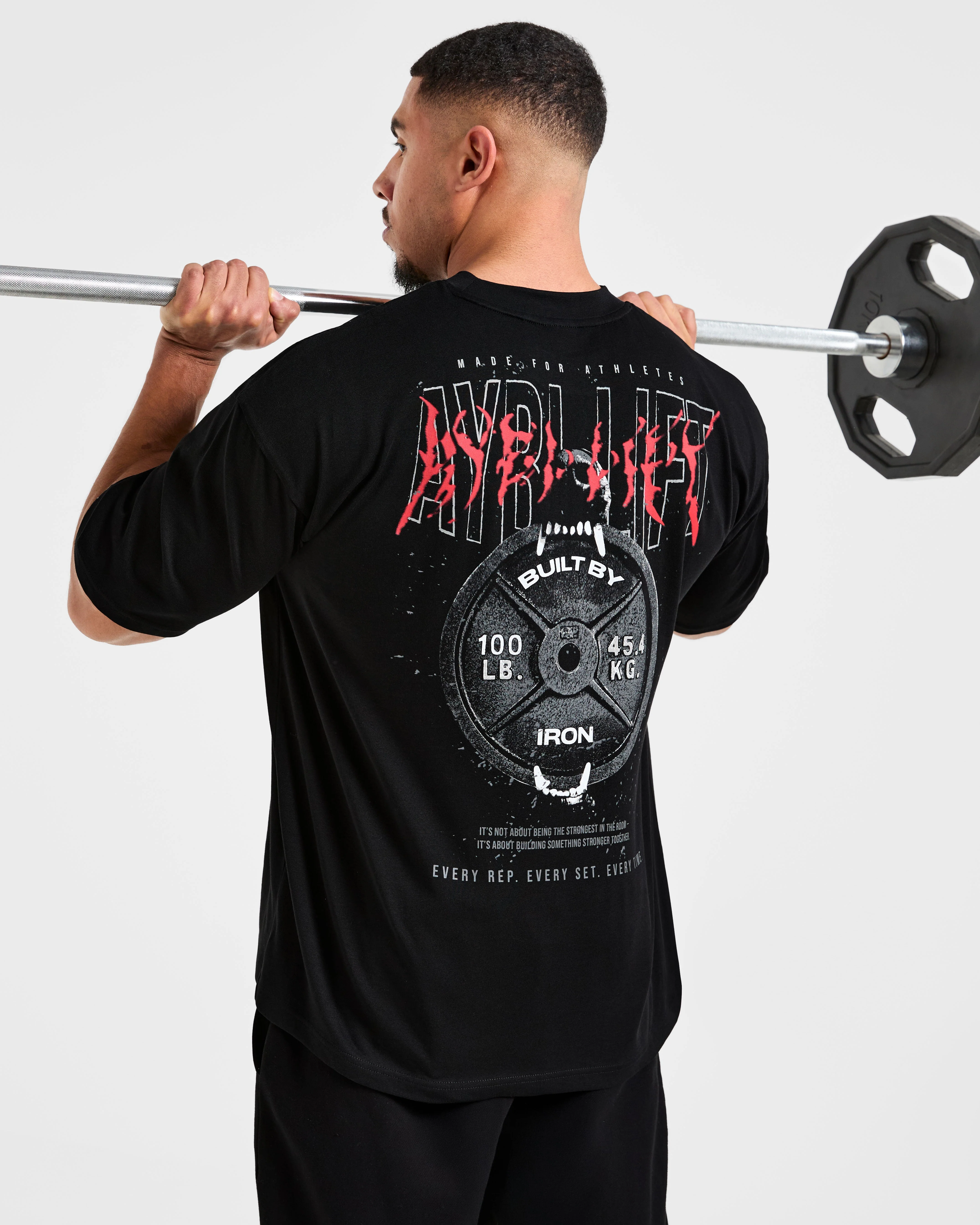 Doberman Strength Oversized T Shirt - Black/Red - Image 8