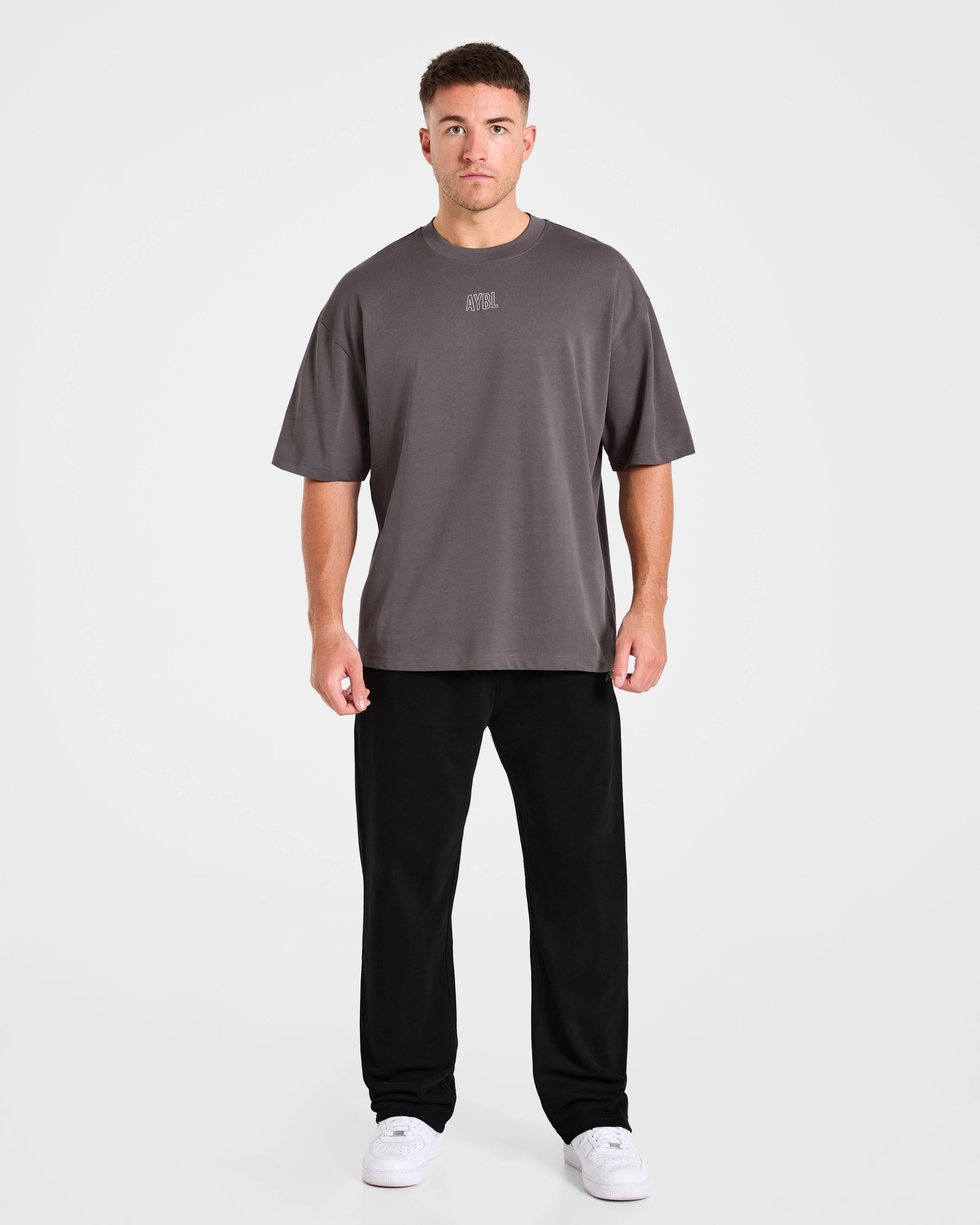 Doberman Strength Oversized T Shirt - Storm Grey - Image 3