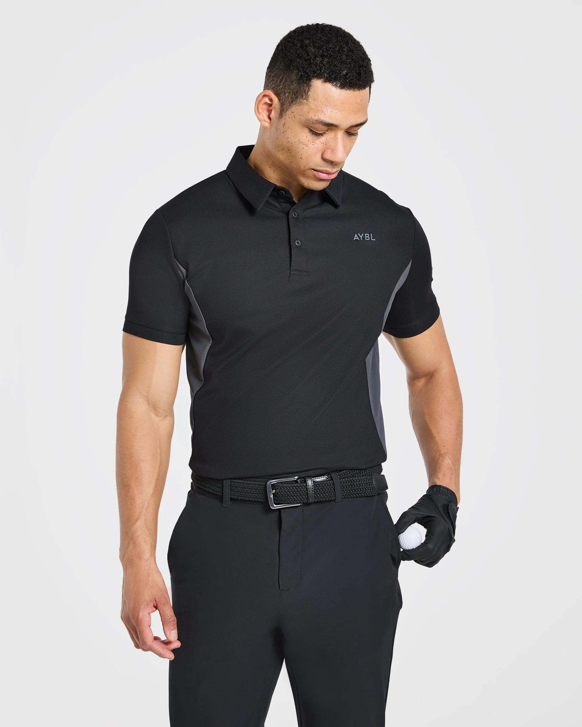 Edge Polo - Black/Charcoal - Image 8