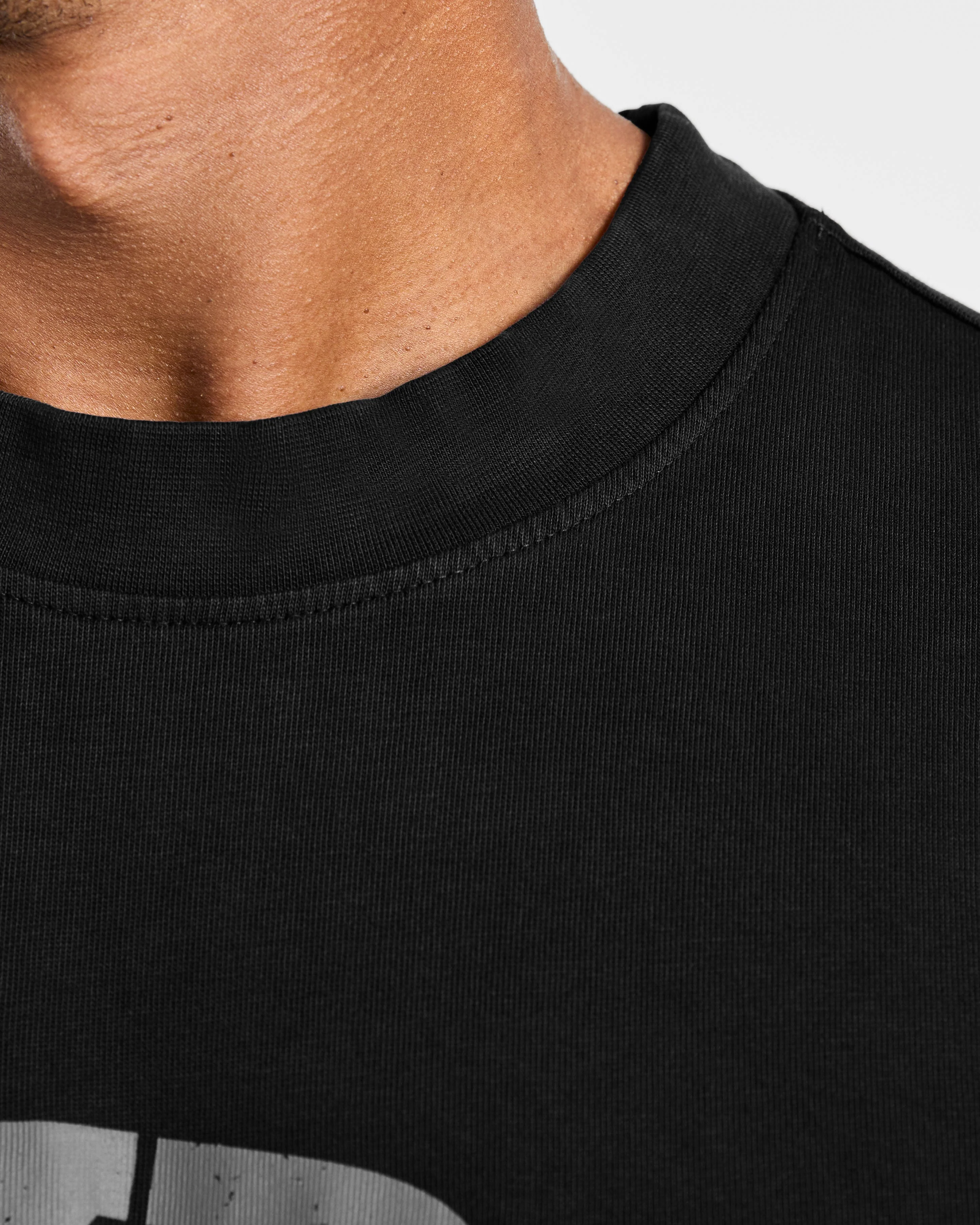 Elite Oversized T Shirt- Black/Charcoal - Image 6