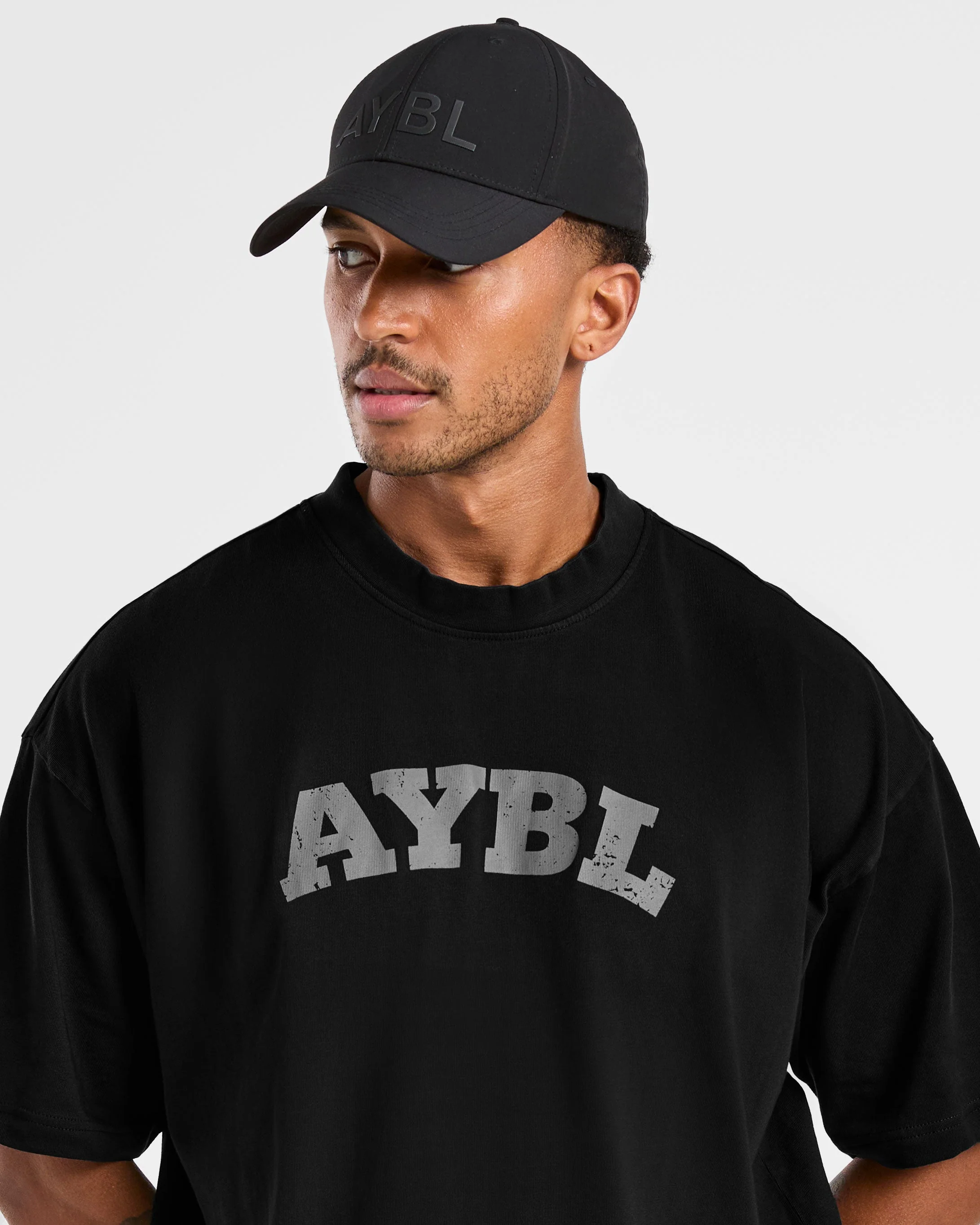 Elite Oversized T Shirt- Black/Charcoal - Image 8