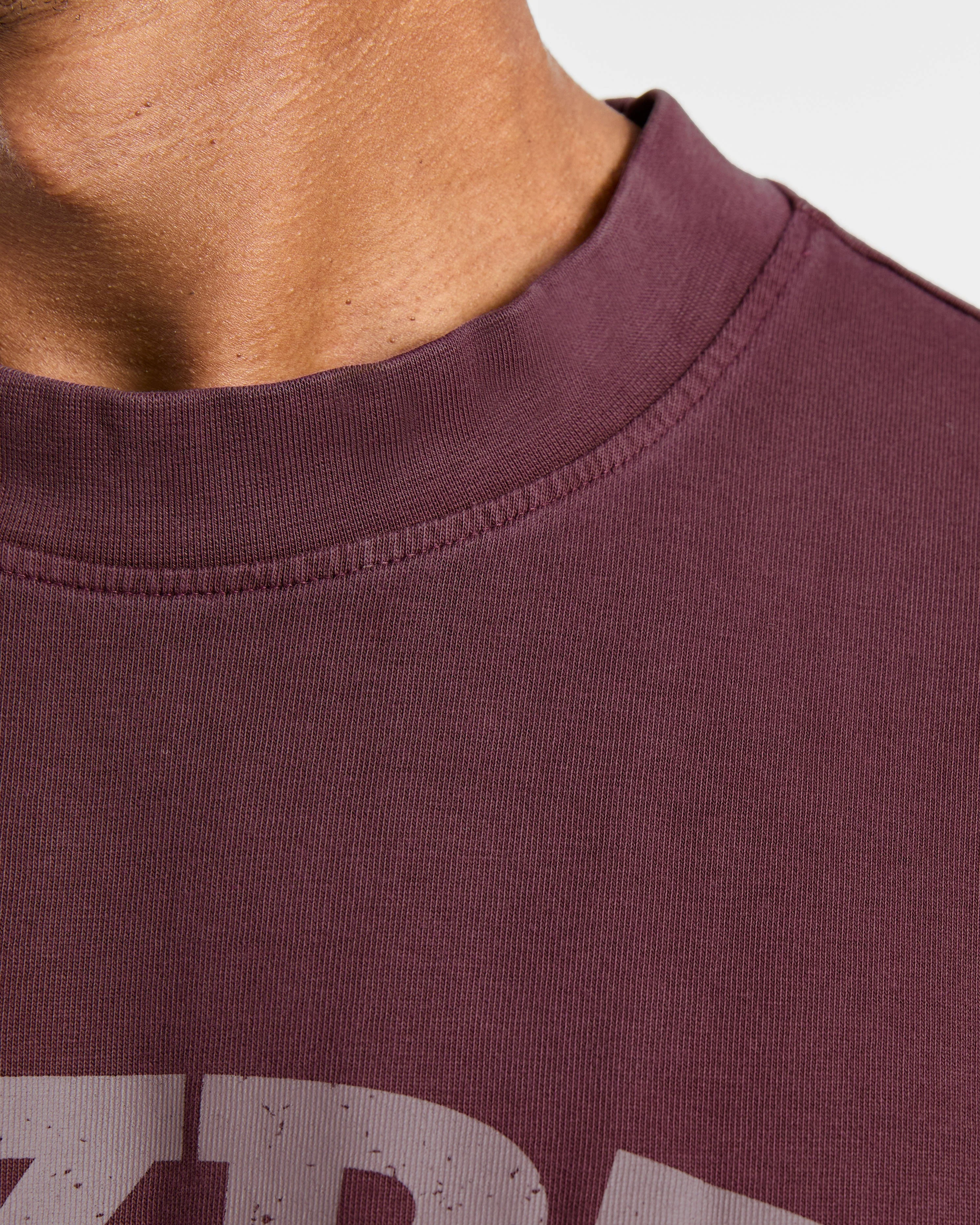 Elite Oversized T Shirt- Dusty Plum - Image 6