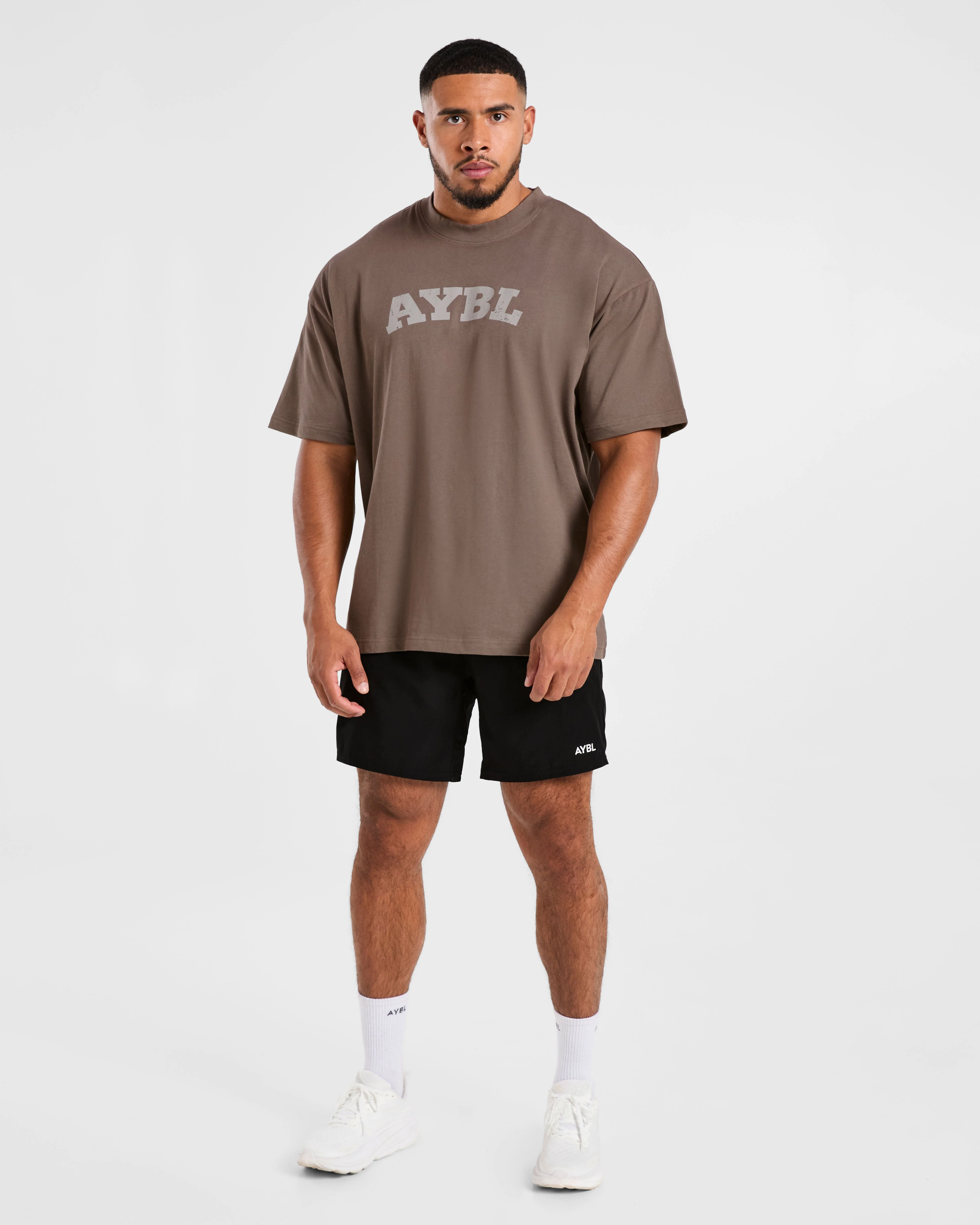Elite Oversized T Shirt- Umber Brown - Image 3